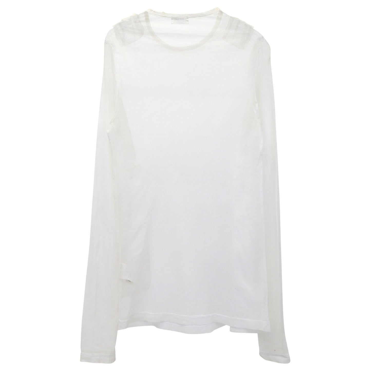 LONG SLEEVE MESH TO / WHITE