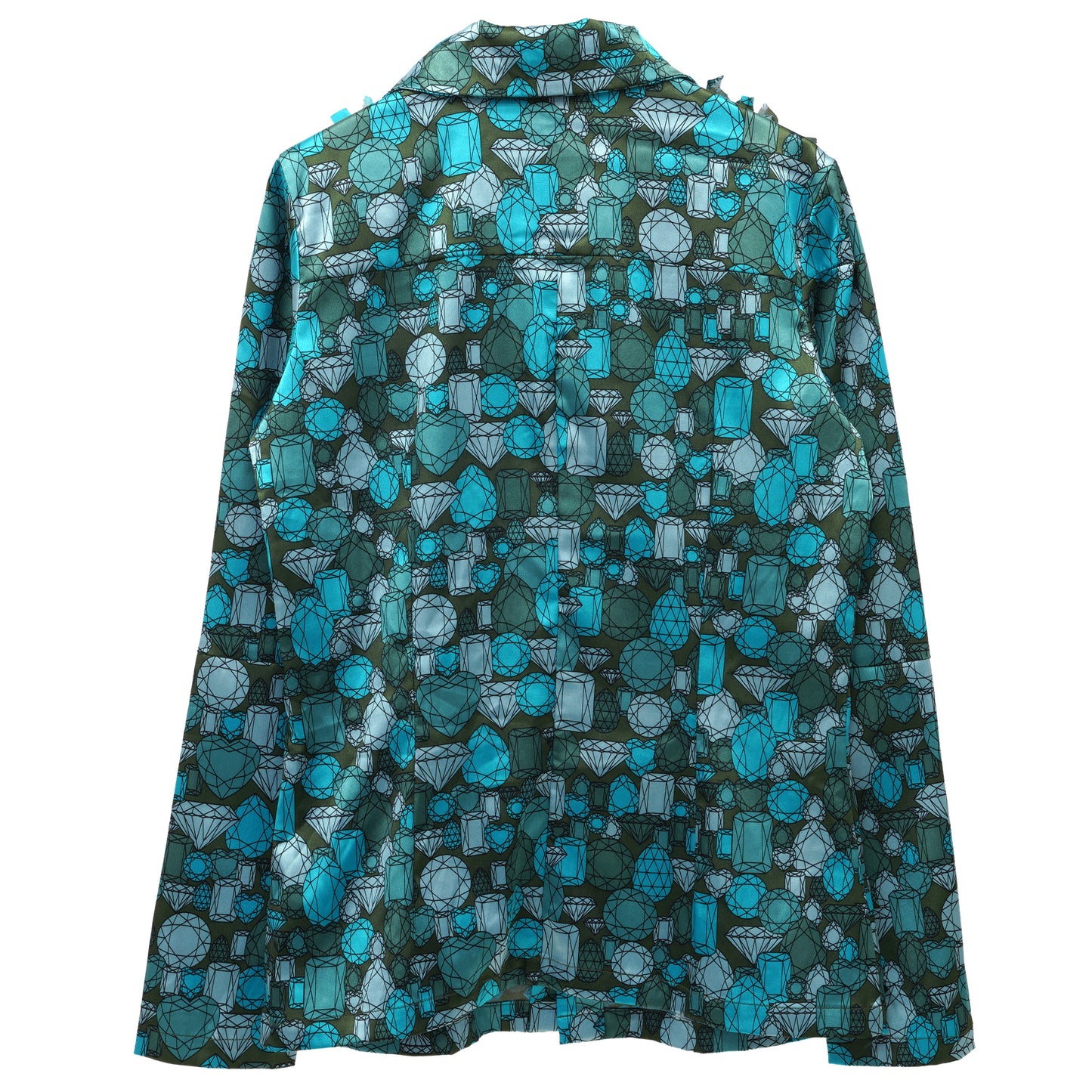FRILL BLOUSE / BLUE