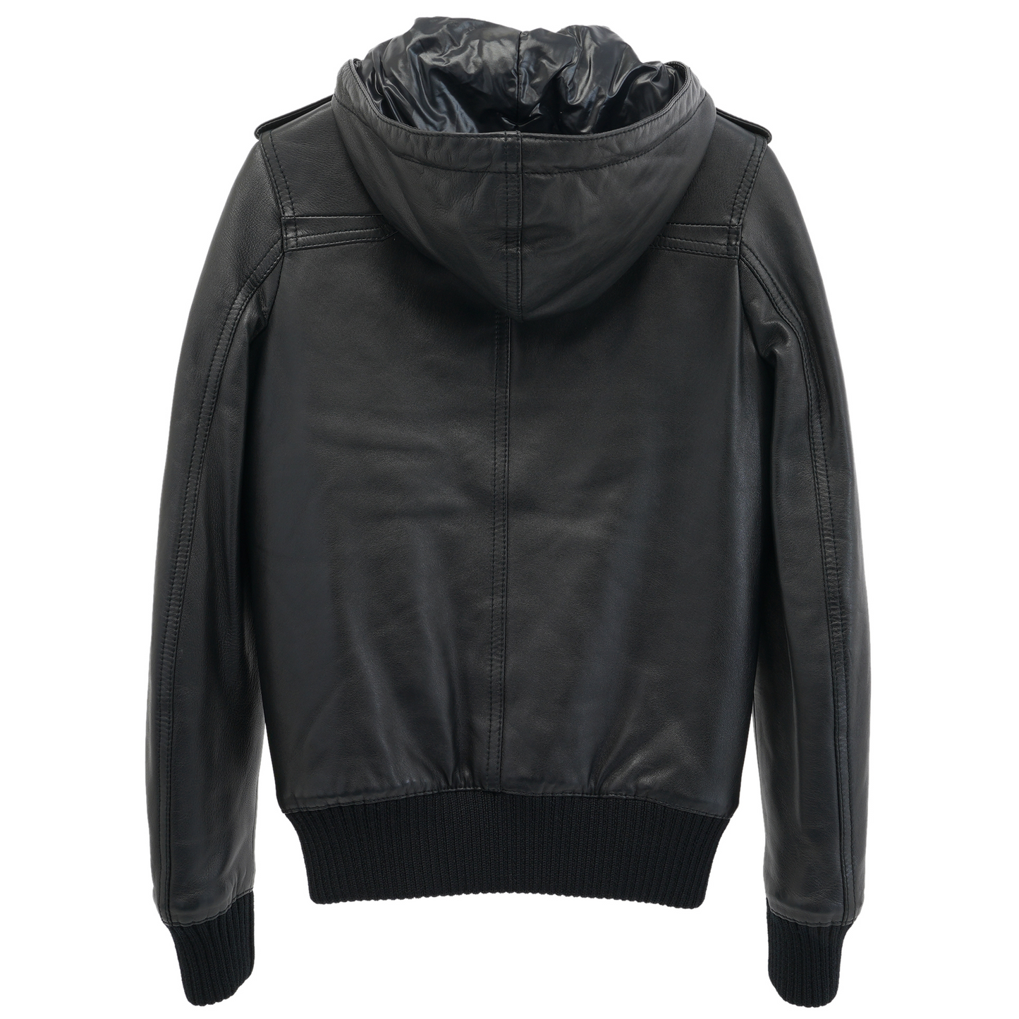 LEATHER BLOUSON / BLACK