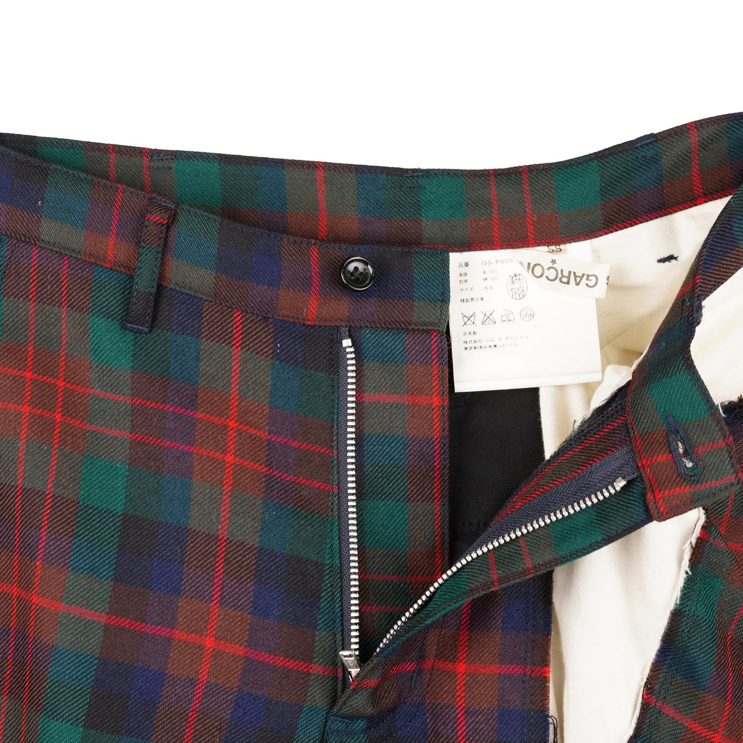 DECONSTRUCTED CHECK PANTS / MULTI
