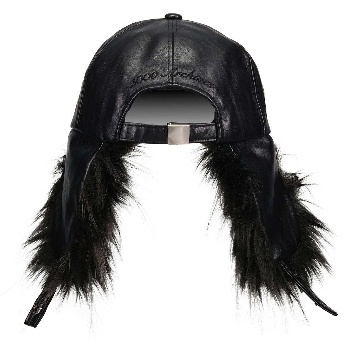 2000 FUR EARFLAP CAP / BLACK