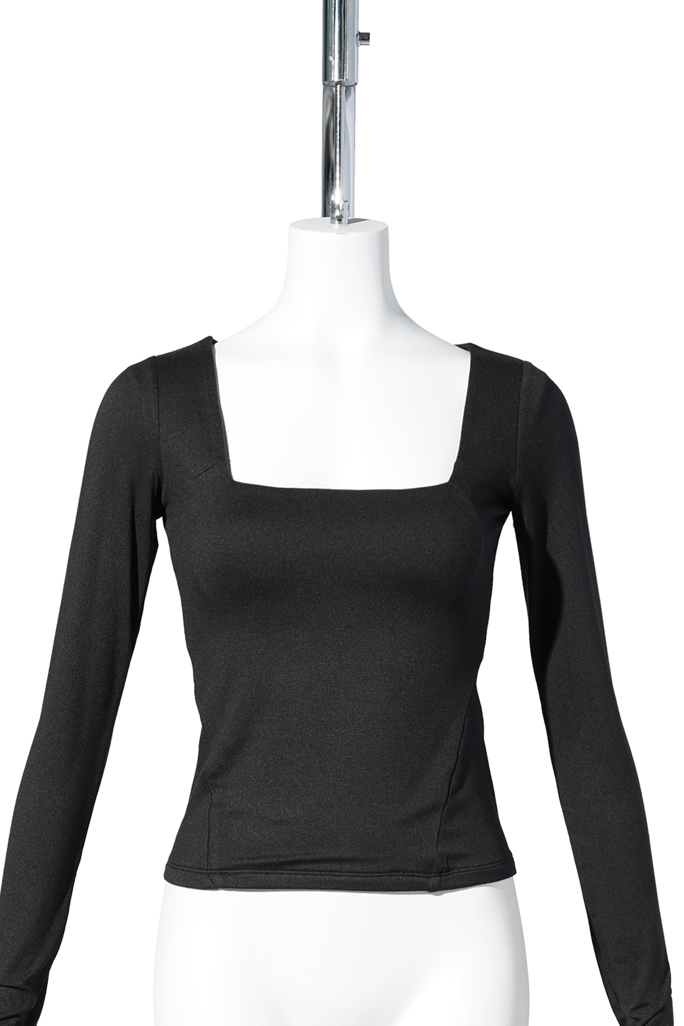 SQ NECK CONTOUR T / BLACK