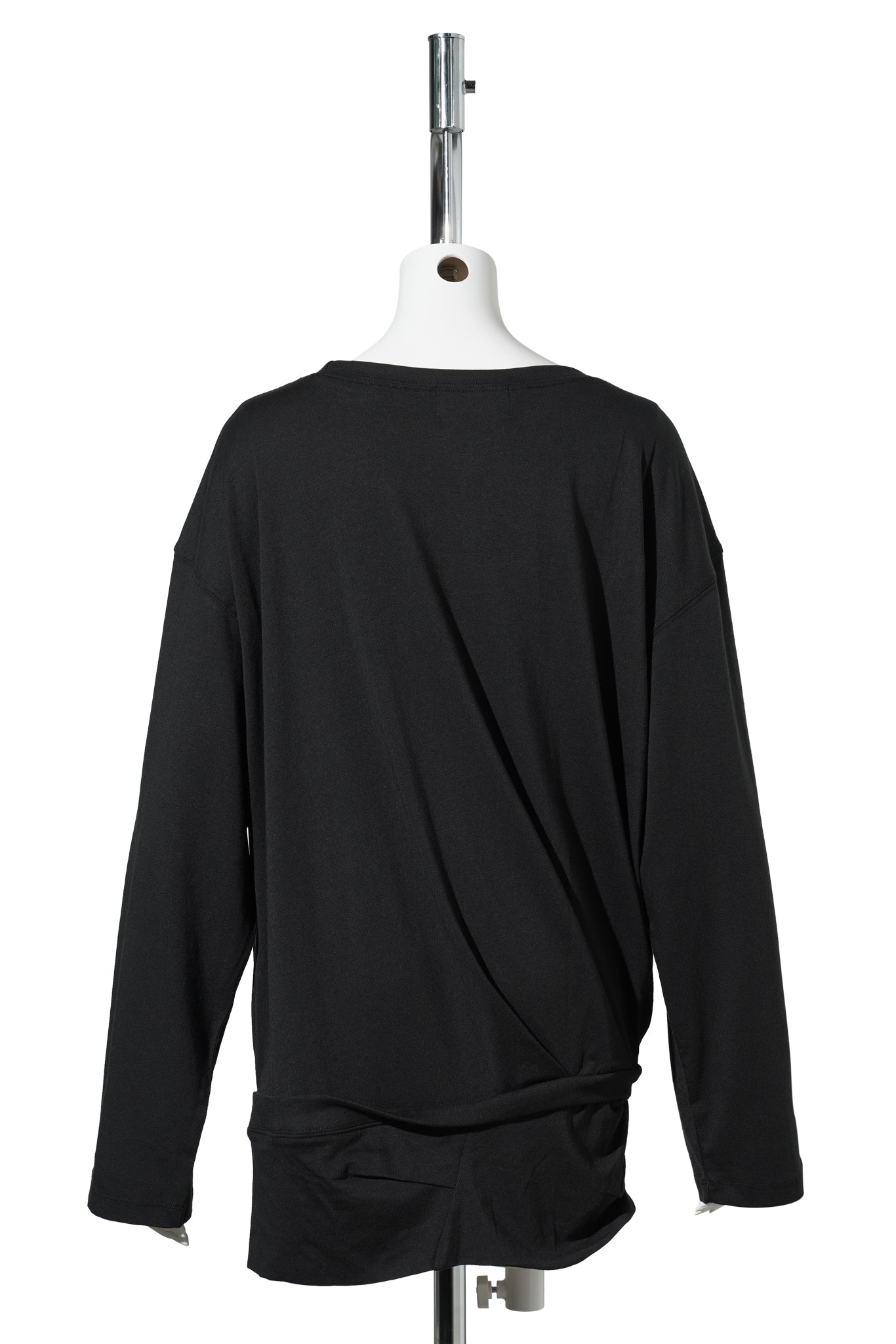 DAGGER DRAPED T-SHIRT / BLACK