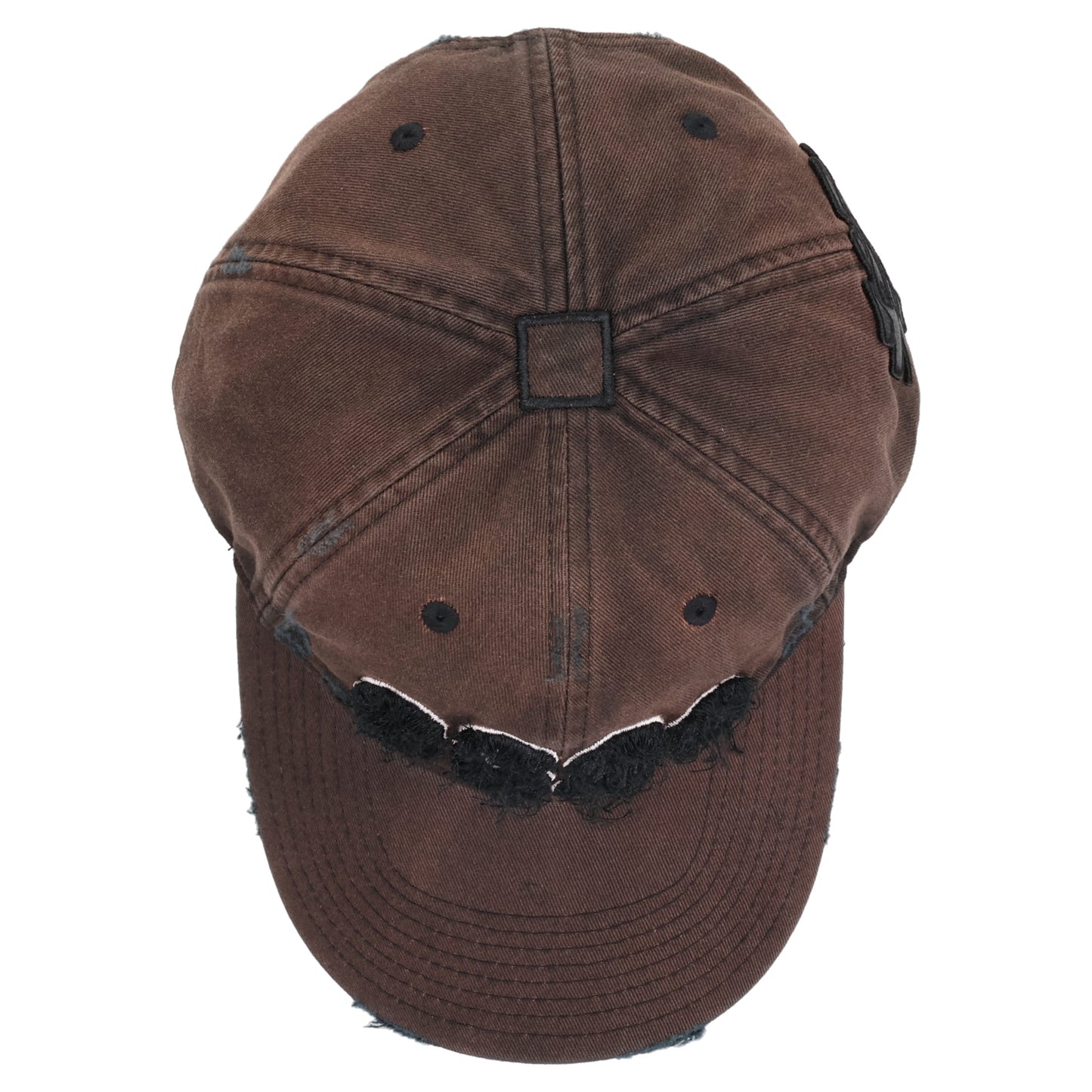 DISTRESSED LOGO CAP / WASHED BLACK