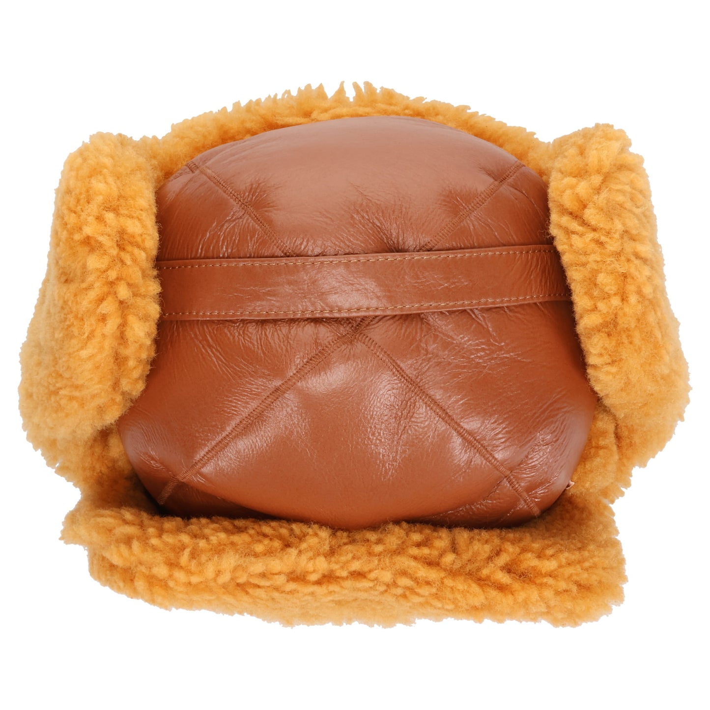 BELMET SHEARLING SNAP / RUST BROWN