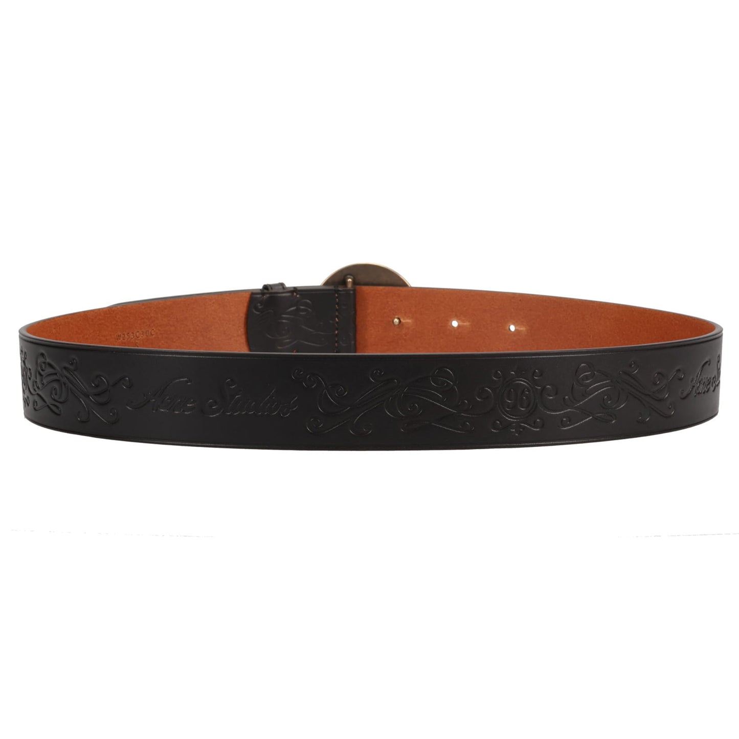 DENIM RIVET BELT / BLACK/CAMEL