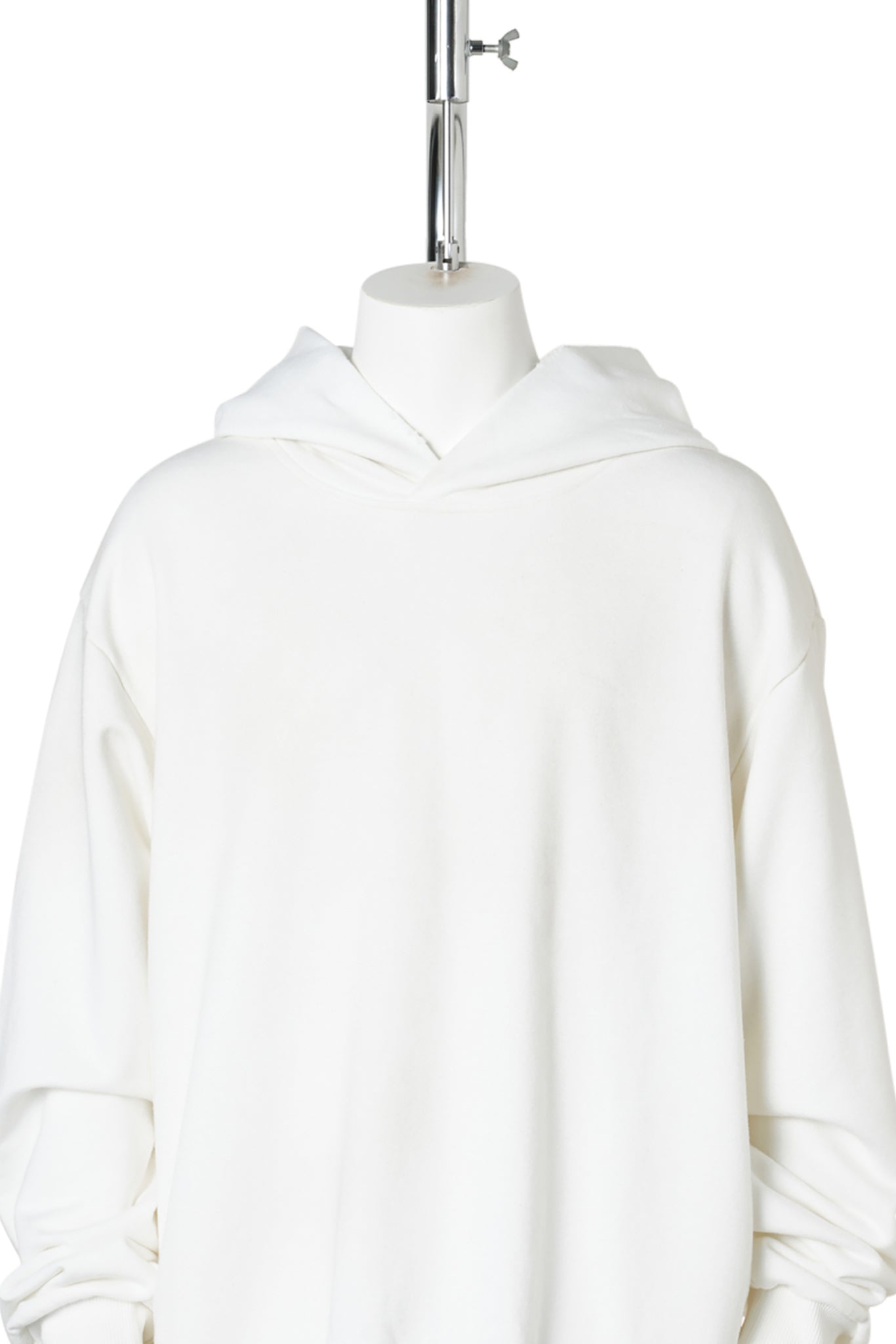 FLEECE LOGO HOODIE / DC6:DUSTY WHITE