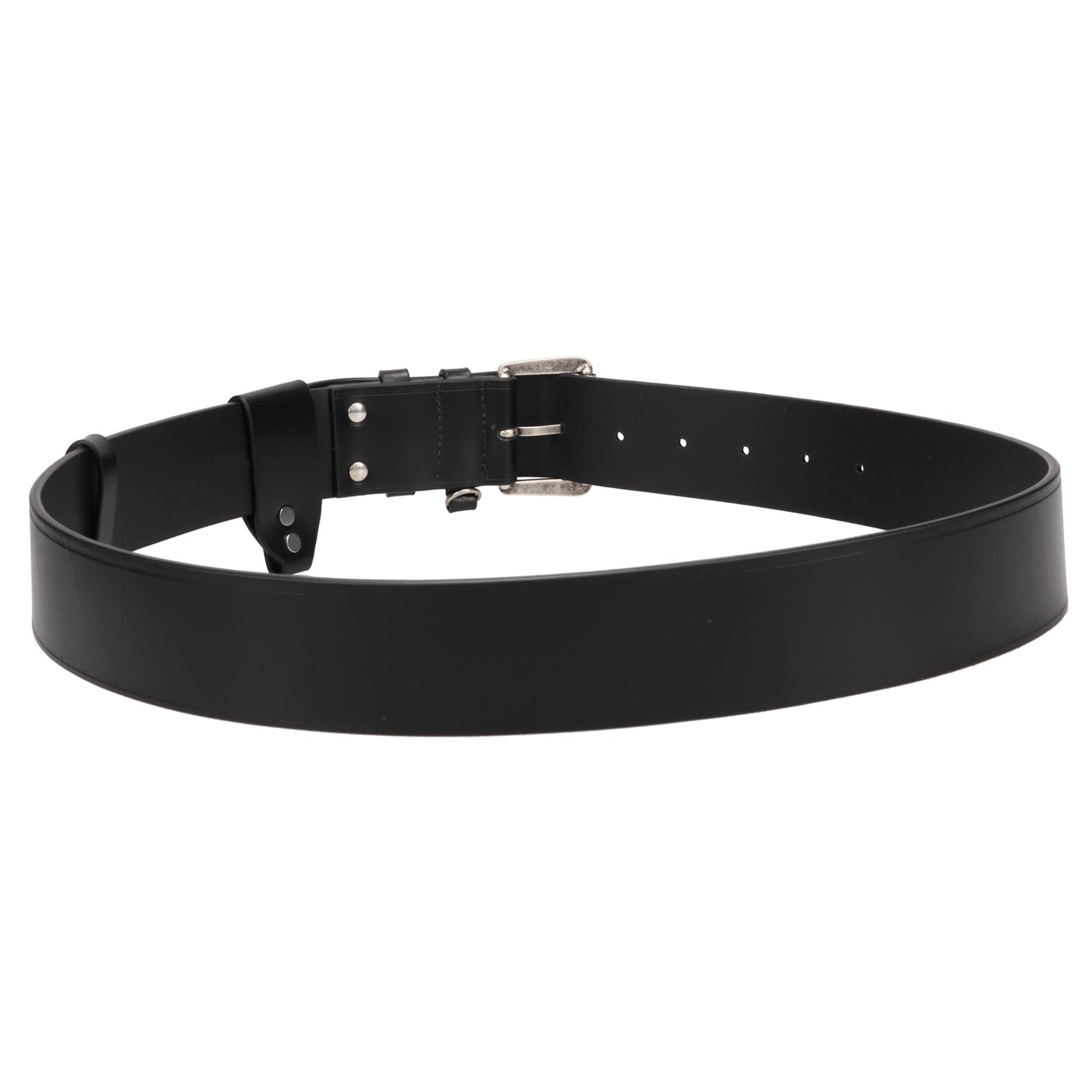 JANKE 4CM BELT OILY CALF SKIN / BLACK