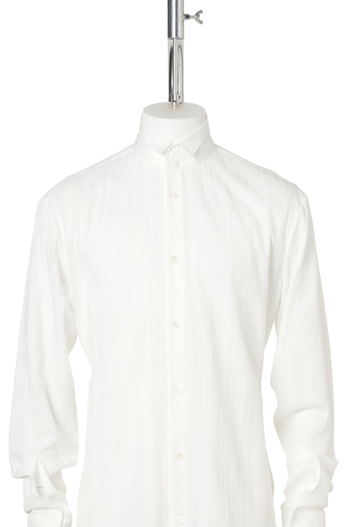 RICO COMFORT STAND COLLAR SHIRT / 002:NATURAL WHITE