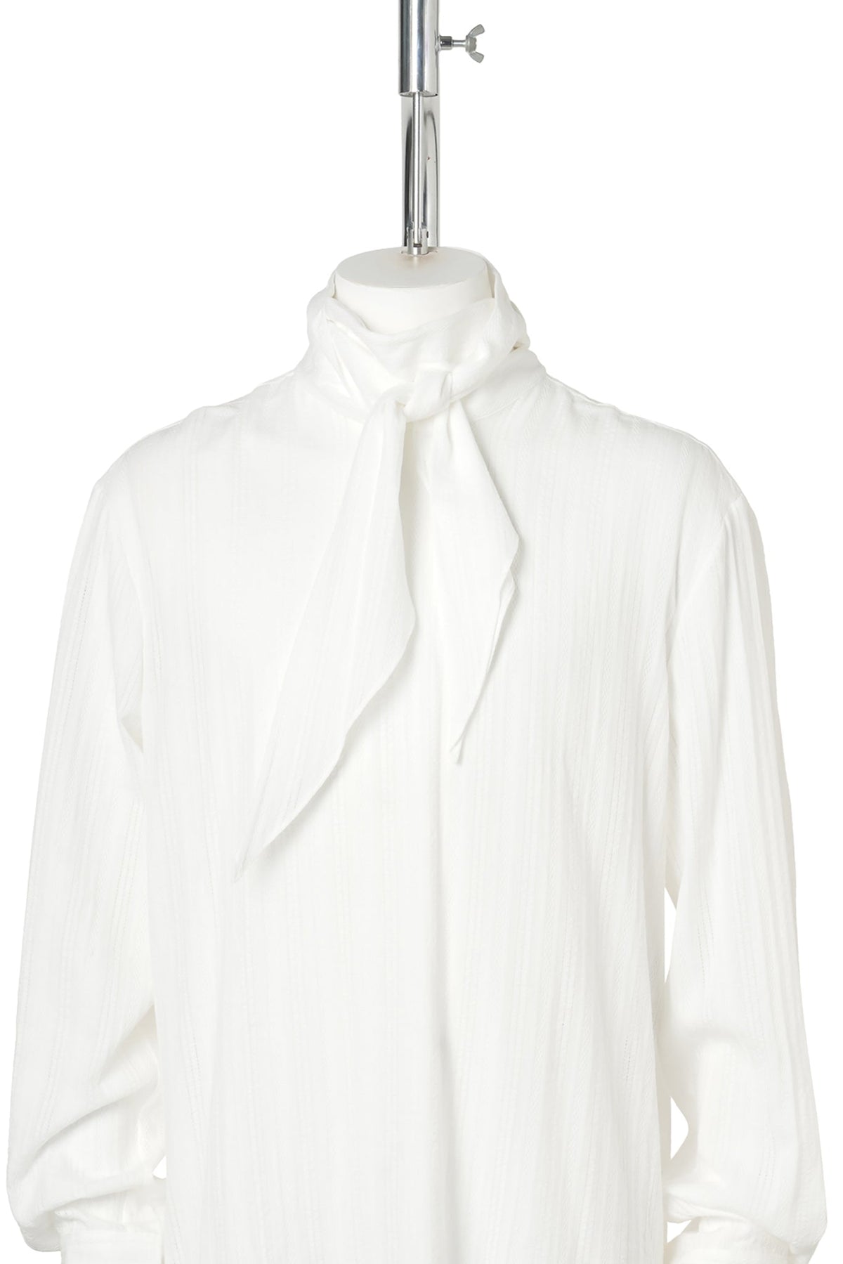 STELLAN OPEN BACK BOW TIE COLLAR TOP / 002:NATURAL WHITE
