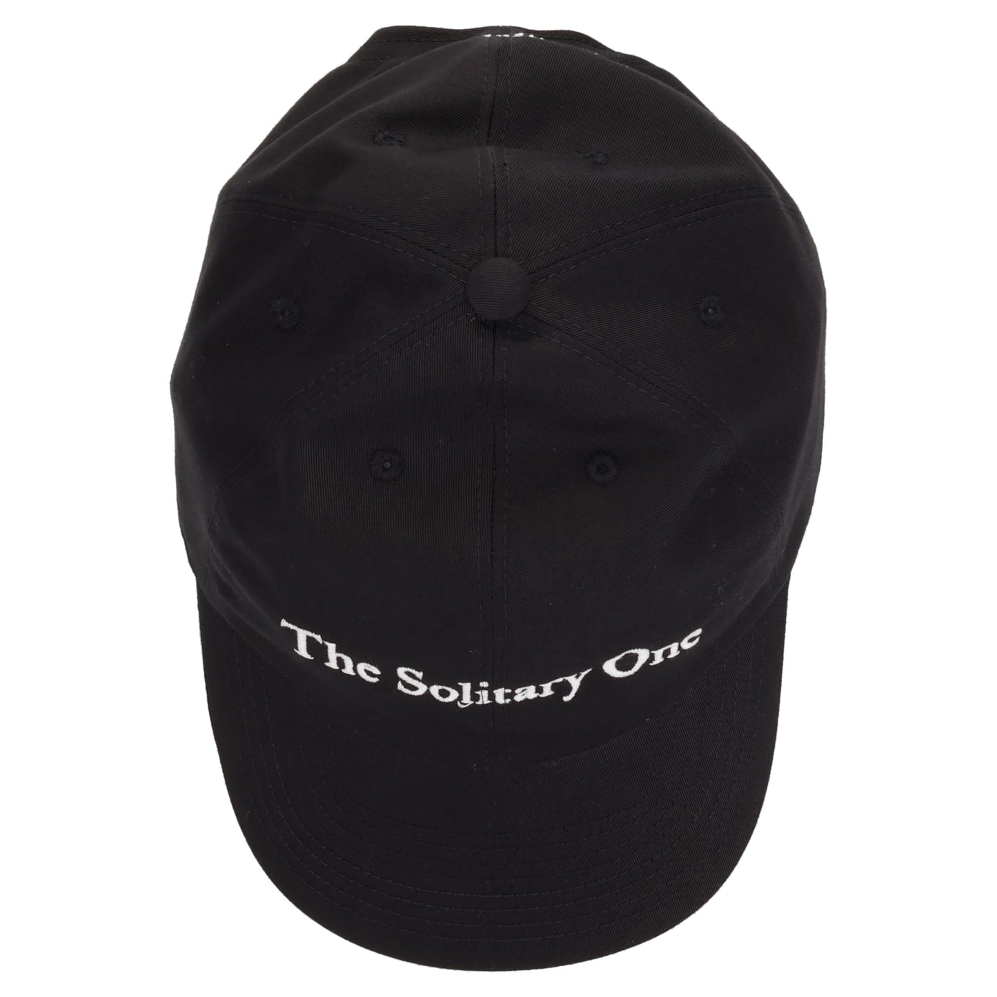 TEM BASEBALL CAP WITH "THE SOLITARY ONE" EMBROIDERY / 099:BLACK
