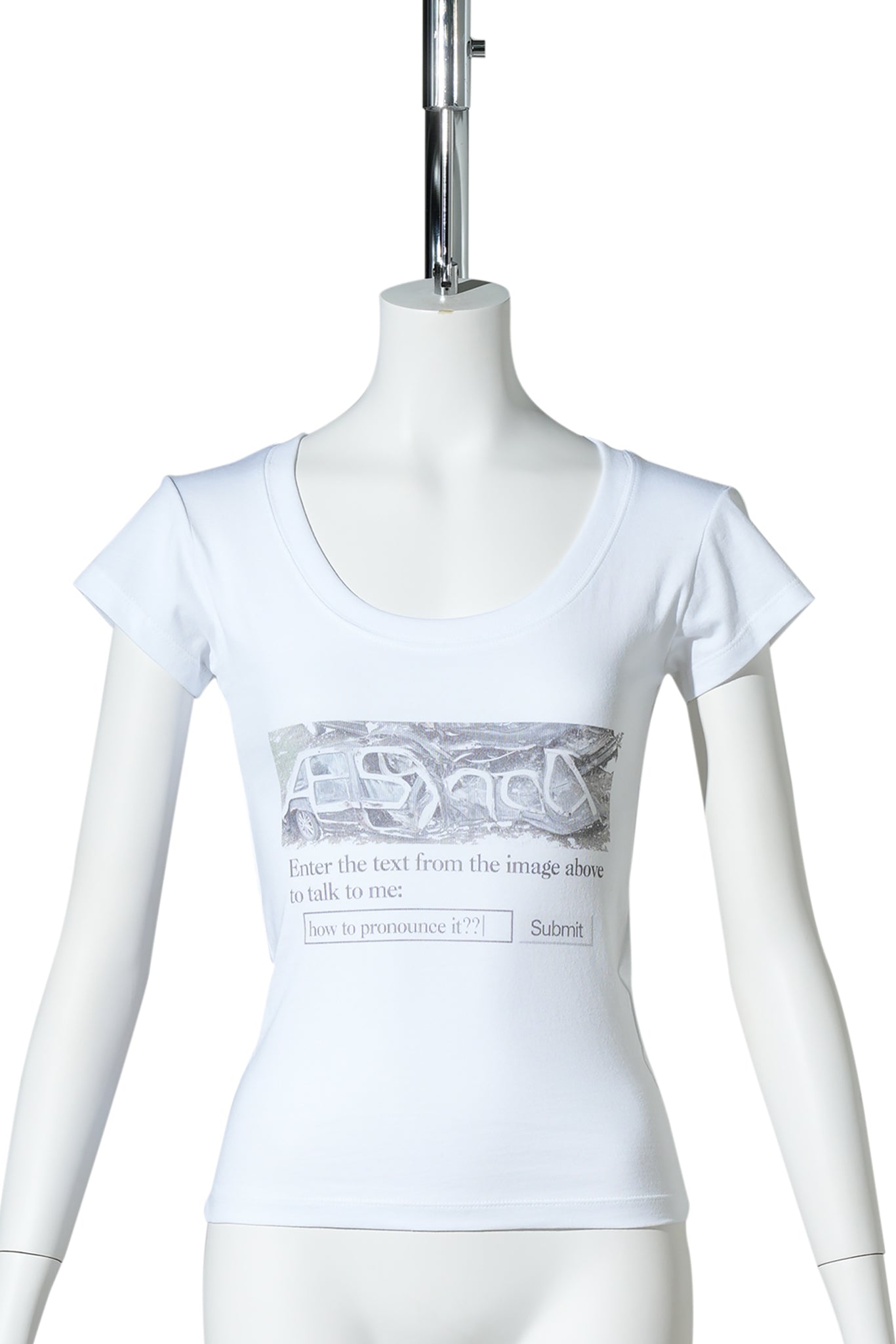 HOW TO PRONOUNCE IT? BABY T-SHIRT / WHITE