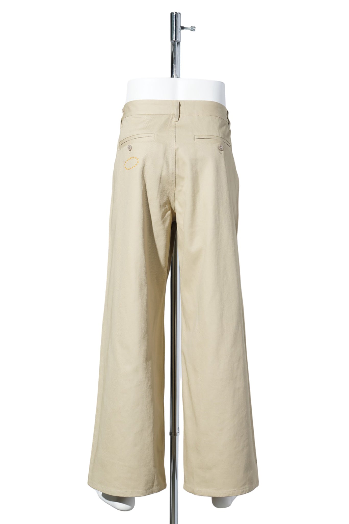 SUPER BAGGY STUDDED PANTS / KHAKI