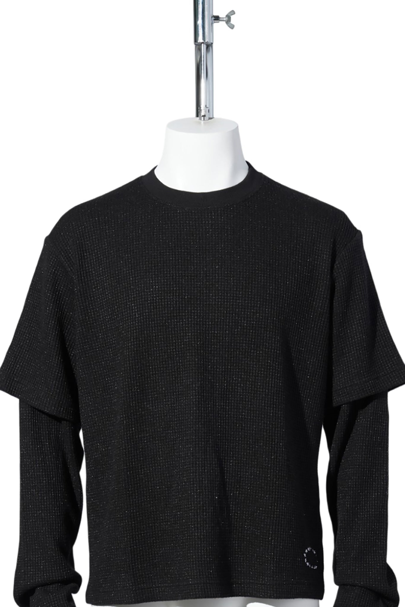 THERMAL LAYERD GLITTER LS TEE / BLACK