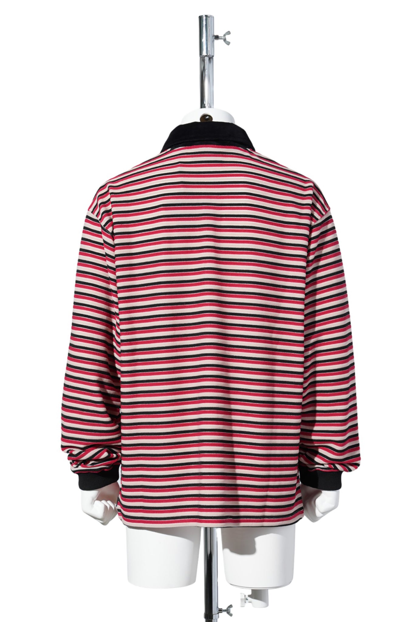 COMFY LS POLO TEE / BLACK