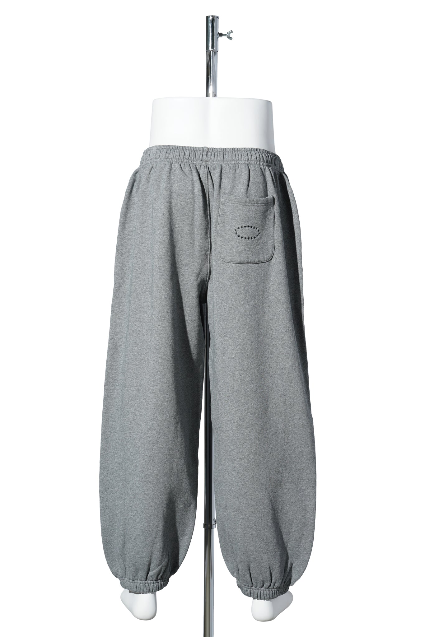 STUDDED BIG SWEAT PANTS / GREY