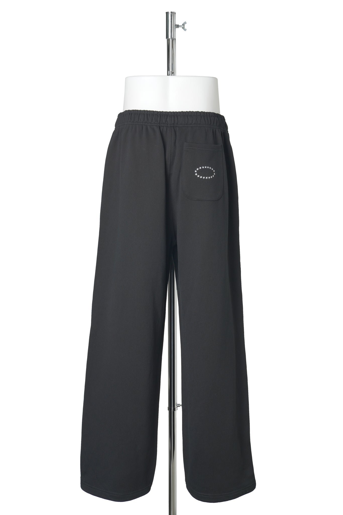 STUDDED BAGGY SWEAT PANTS / BLACK