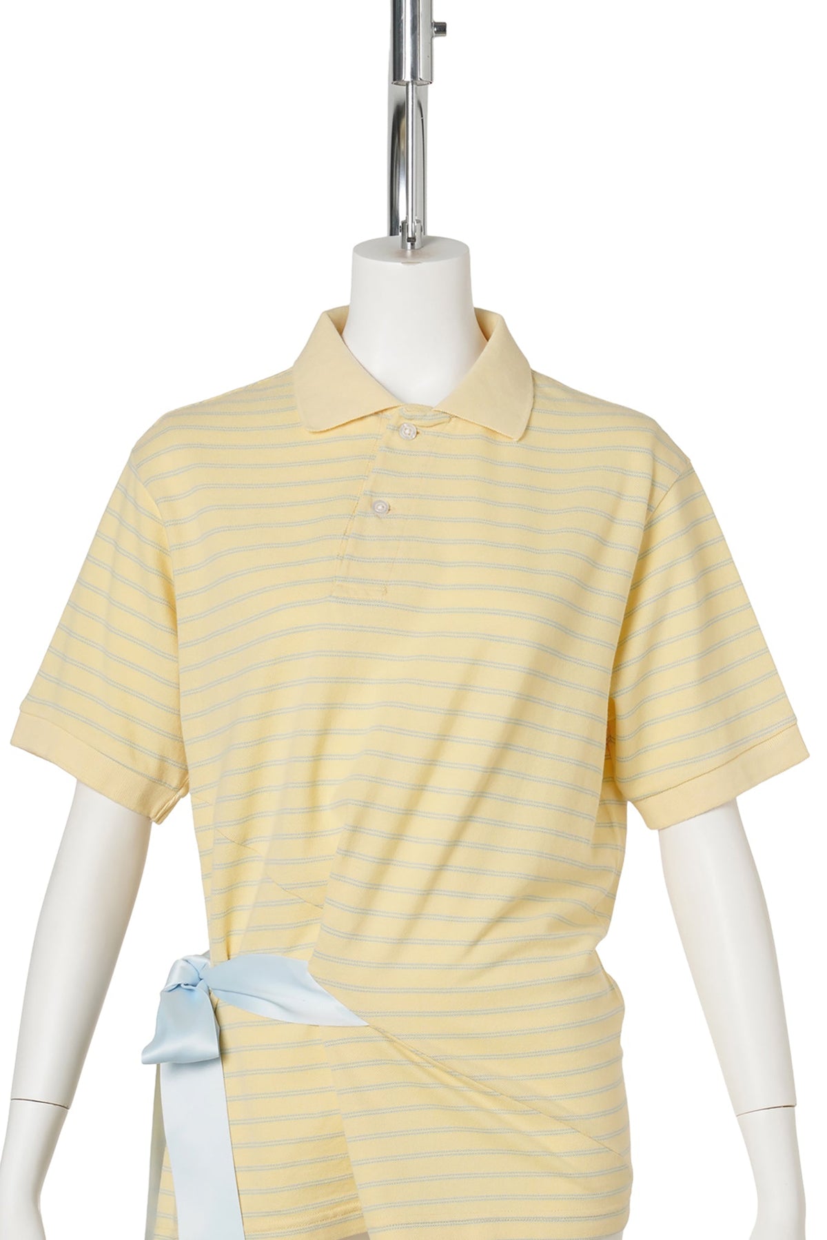 TIED POLO / YELLOW/BLUE