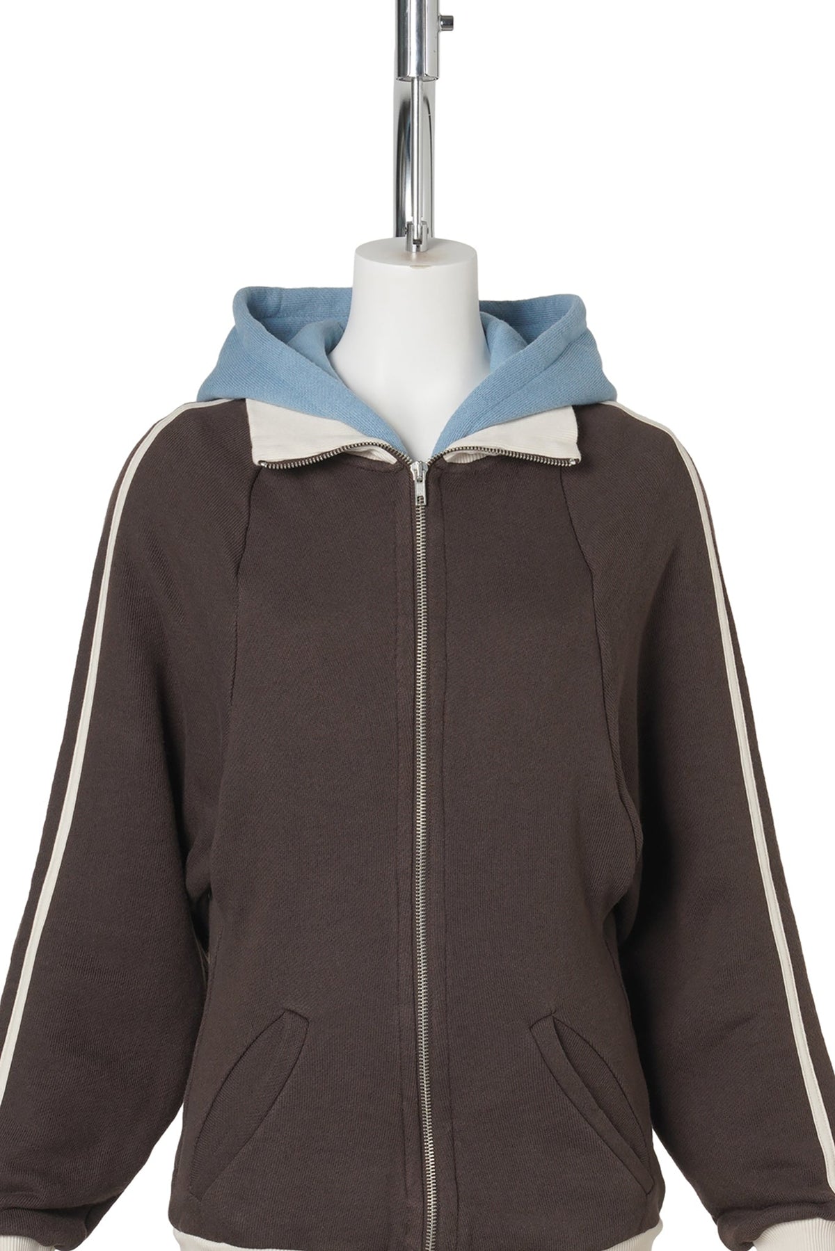DOUBLE TRACK JACKET / BROWN/CREAM/BLUE