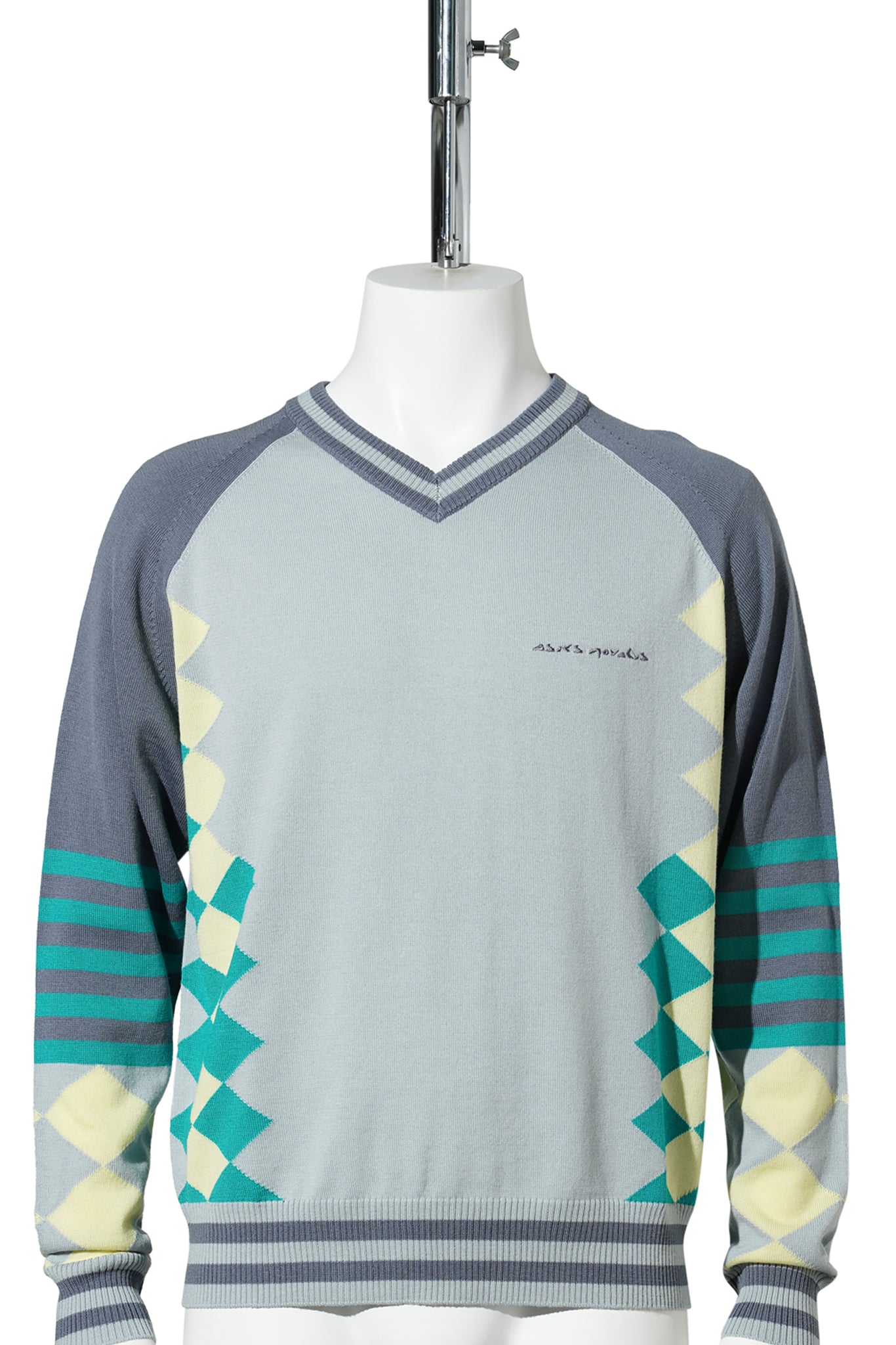 LARICOID KNIT JUMPER / 022:BLUE HAZE/LEMON