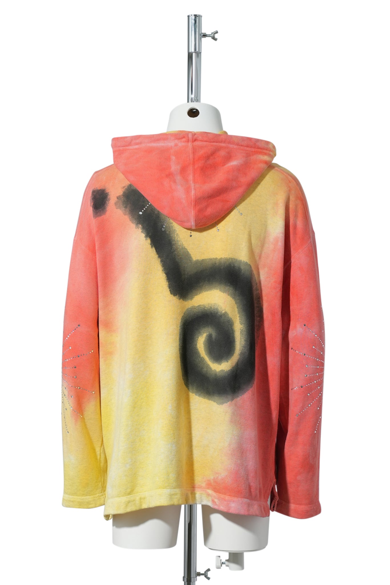 "EXCLUSIVE" SWAROVSKI HOODIE IN IMITATION OF "ANGELINA " / LIGHT