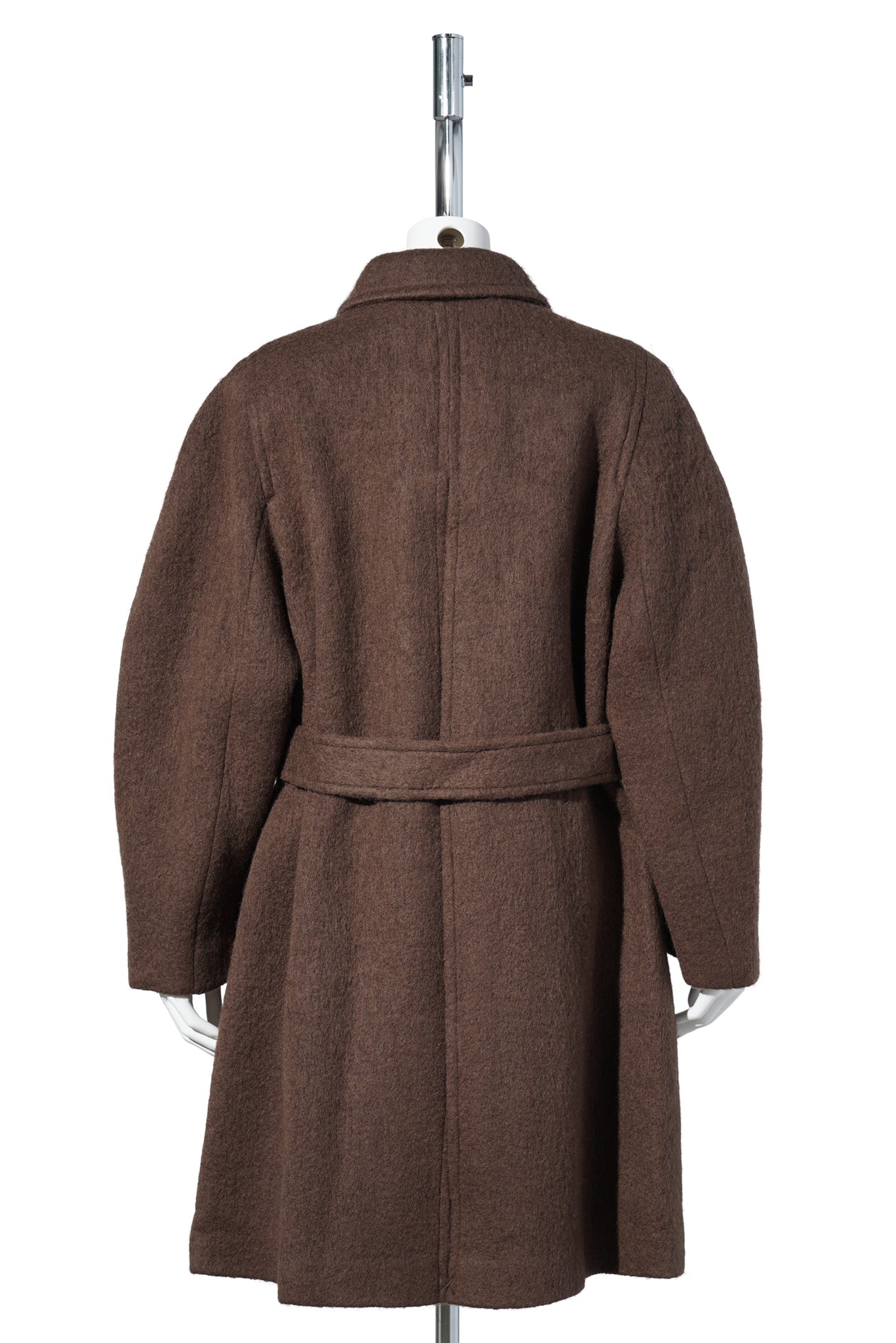 ALPACA RAGLAN COAT / BROWN