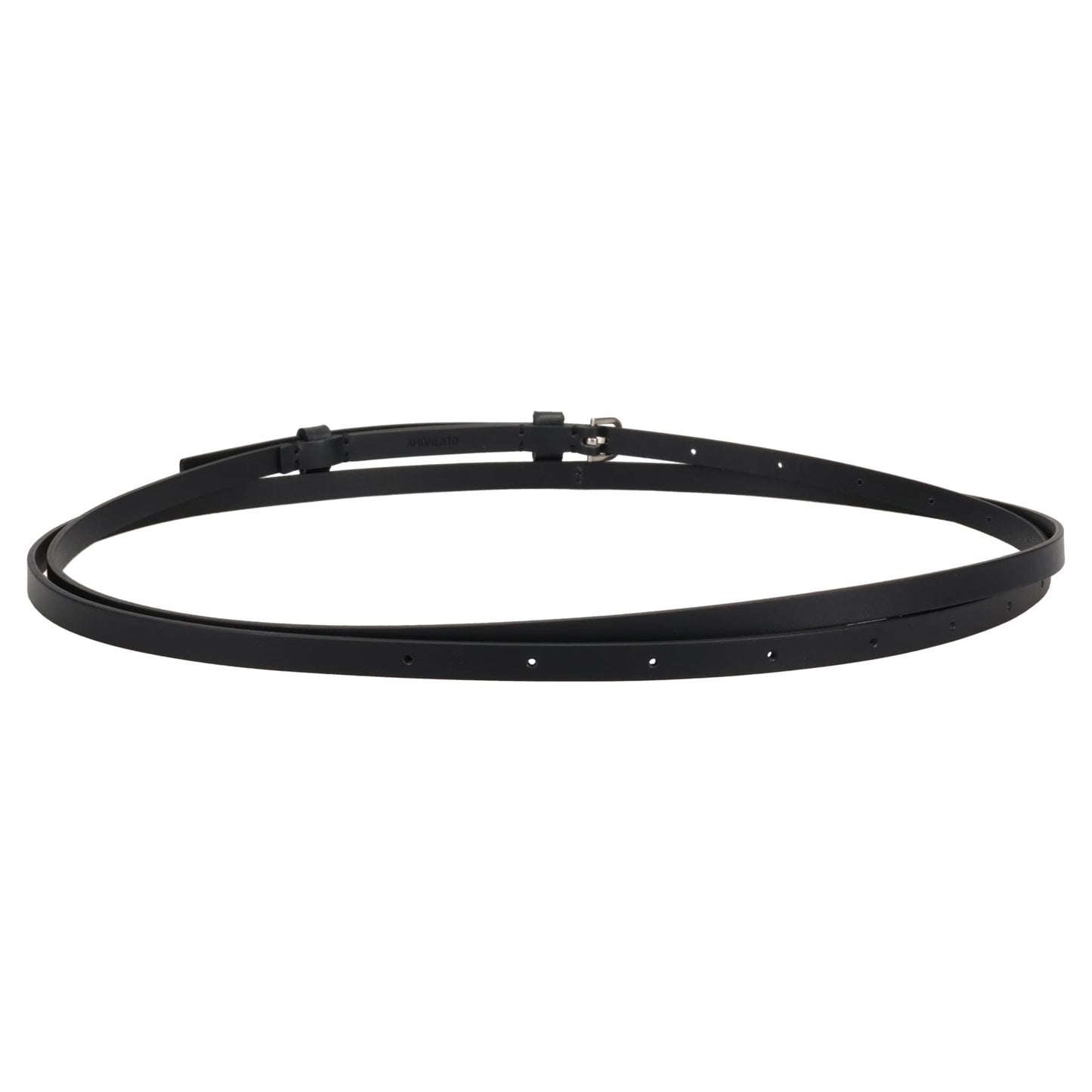 LEATHER BELT_1CM / BLACK