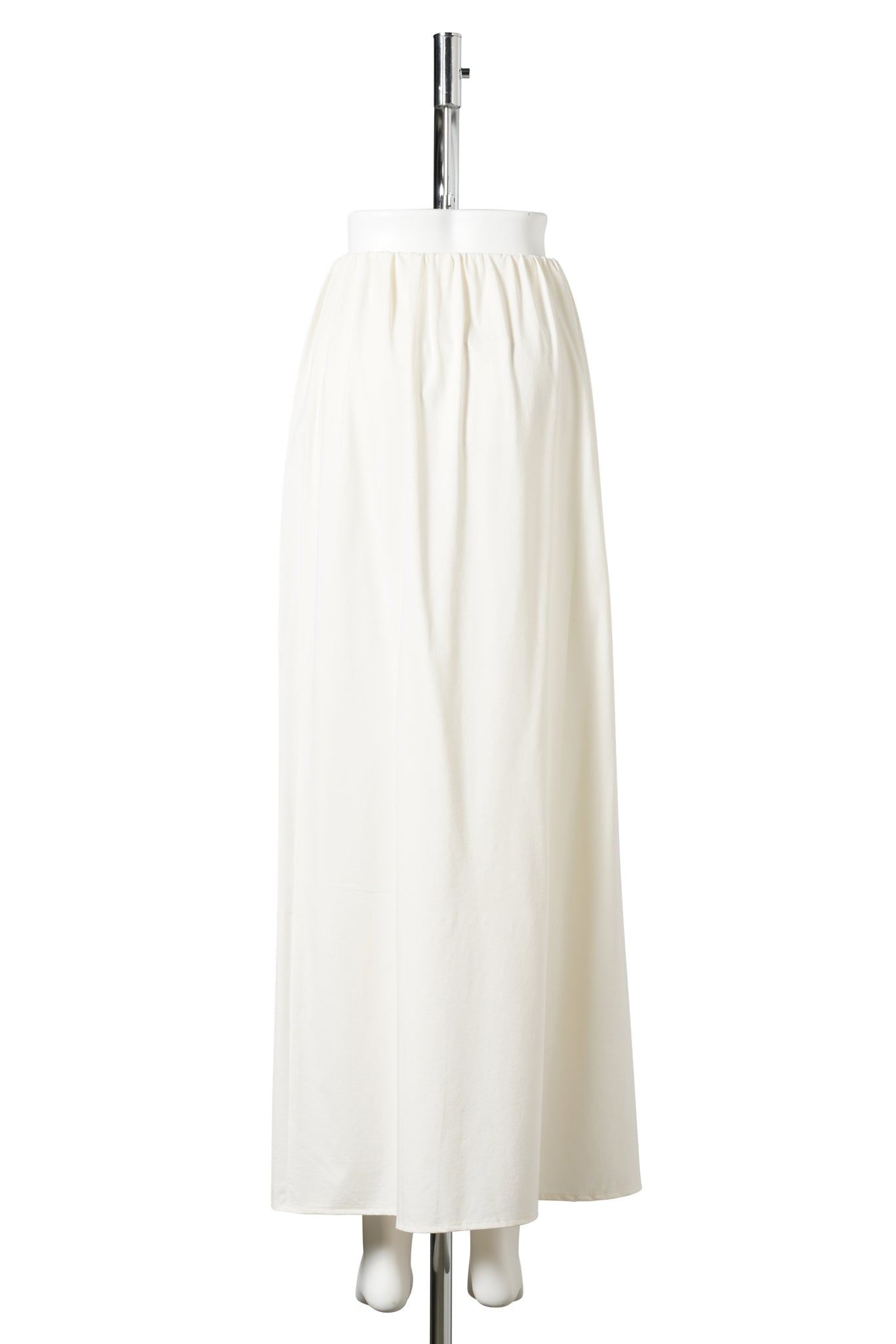 JERSEY MAXI LONG SKIRT / IVORY