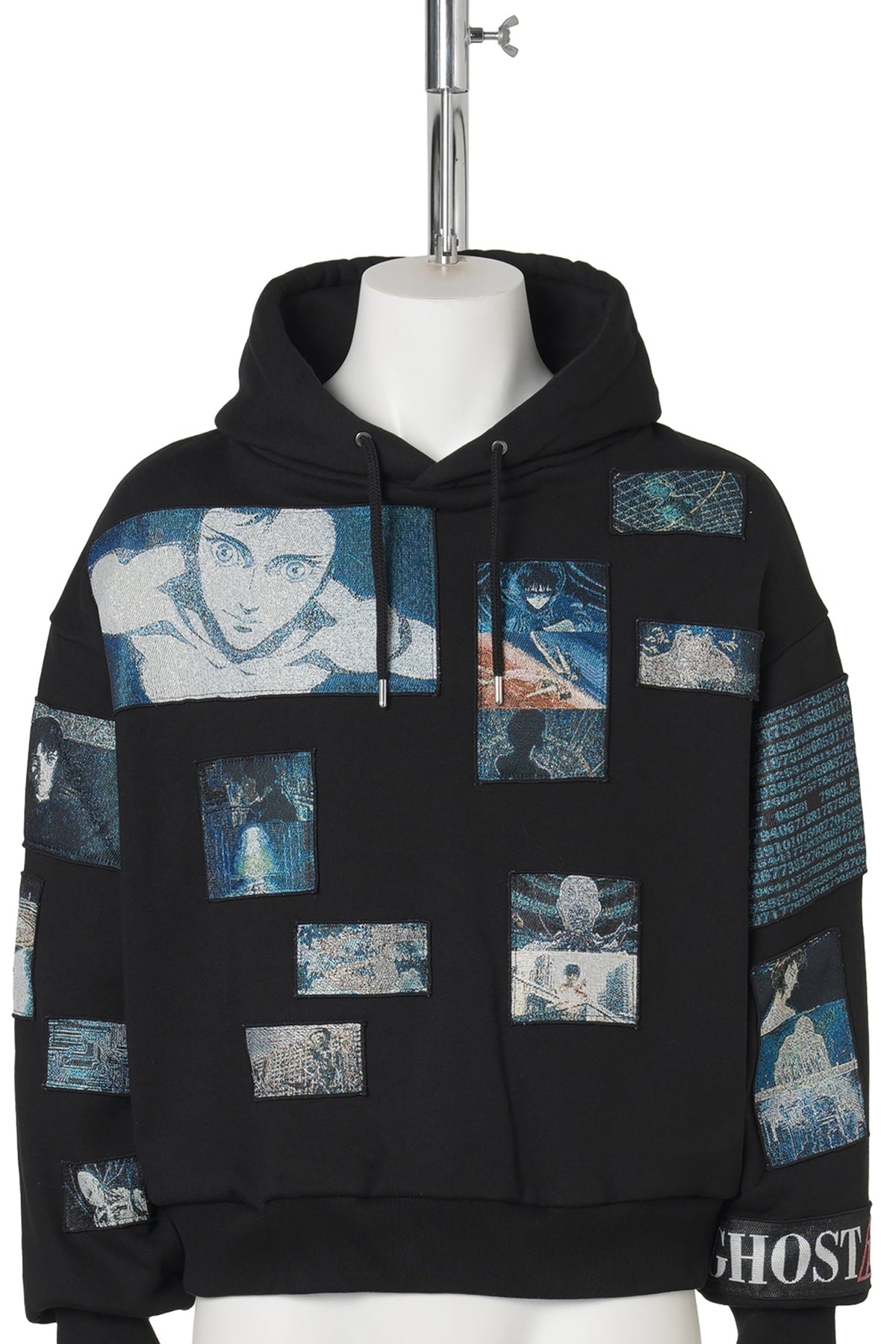 GITS SCENE PATCHWORK HOODIE / BLACK