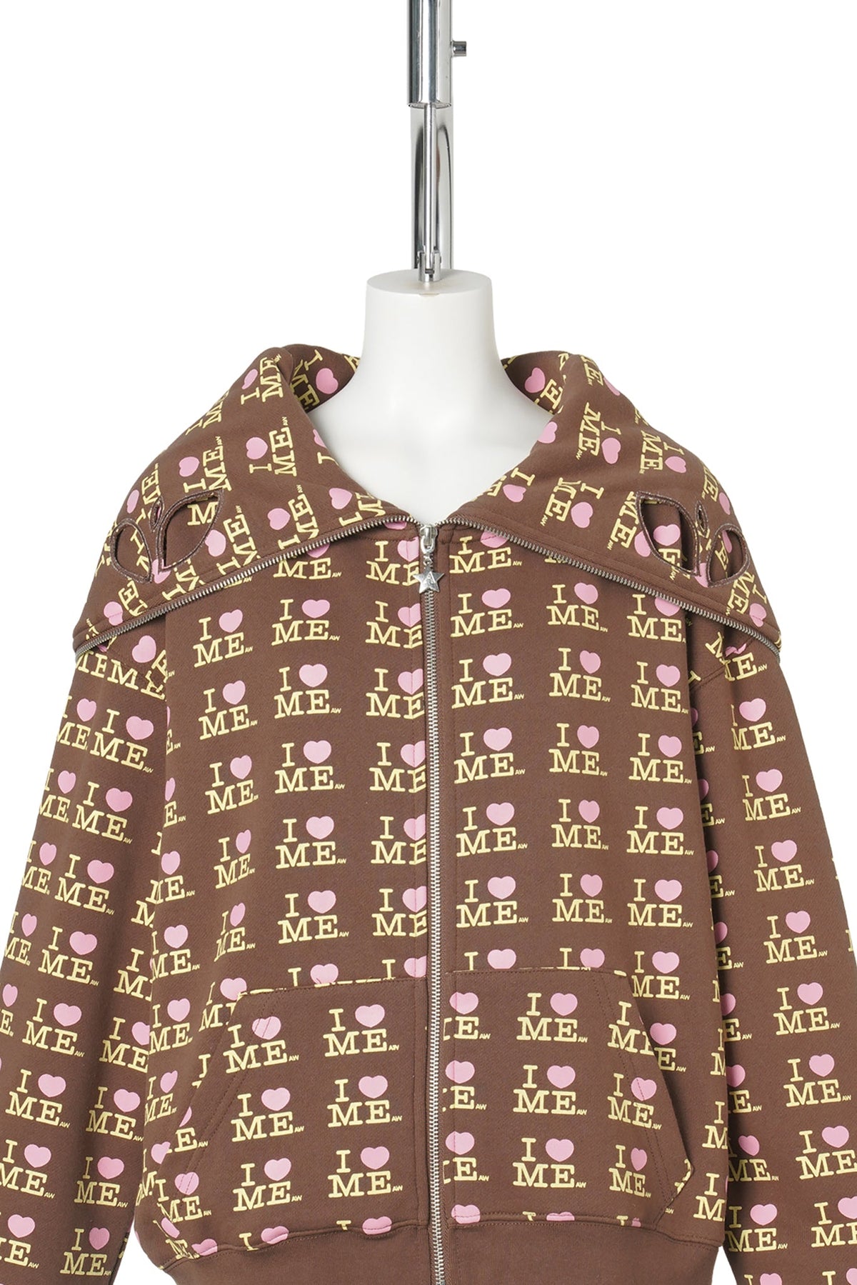 BUTTERFLY HOODIE / I HEART ME CHOCO