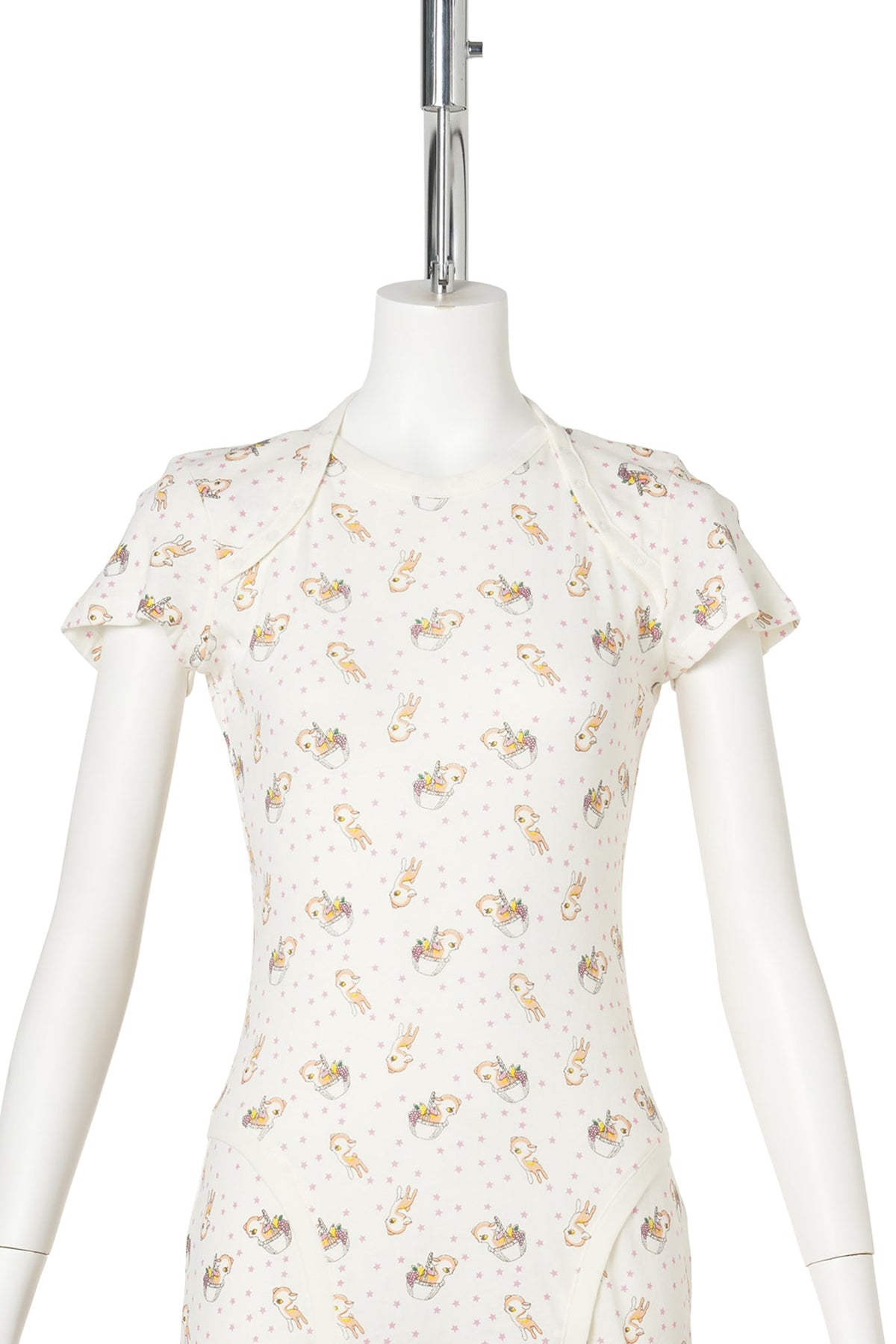 BABYGROW DRESS / PEACH DEER