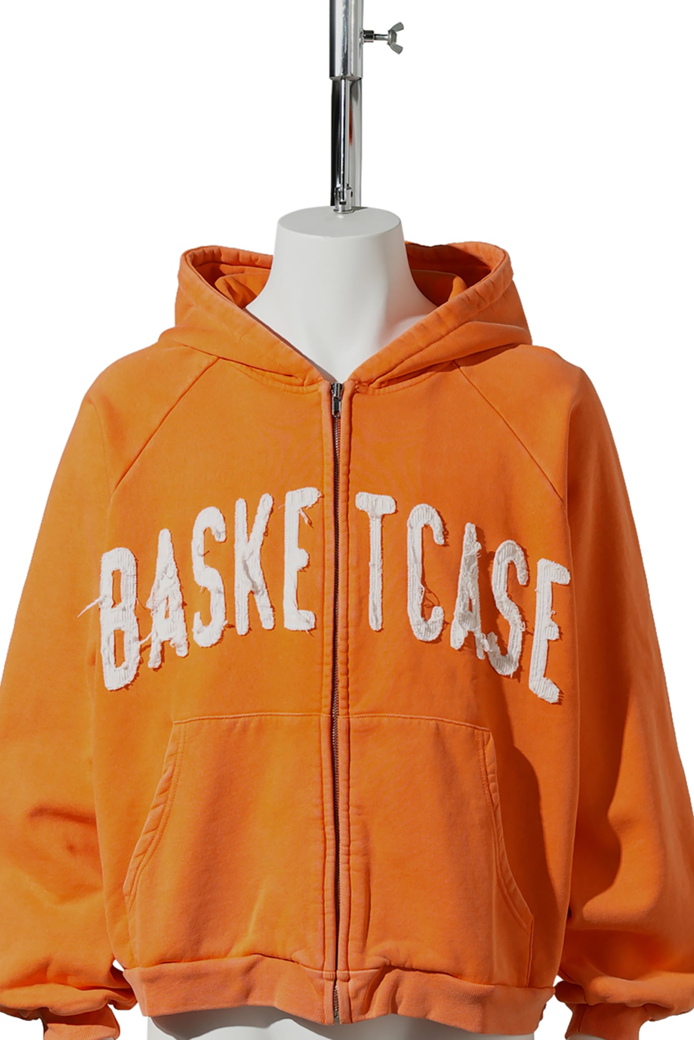 DWELLER , ZIP-UP HOODIE / ORANGE