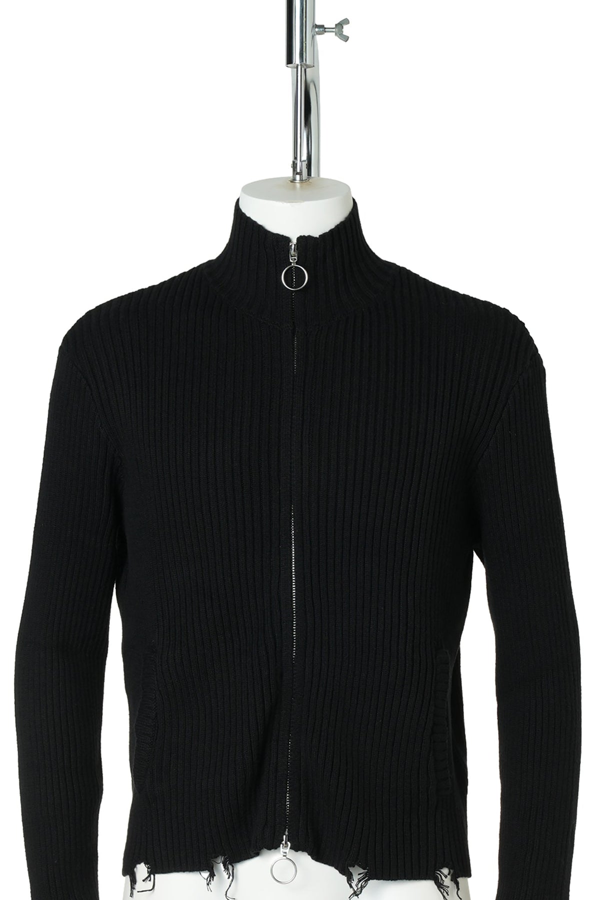 HENCH/ KNIT ZIP (BLACK) / BLACK