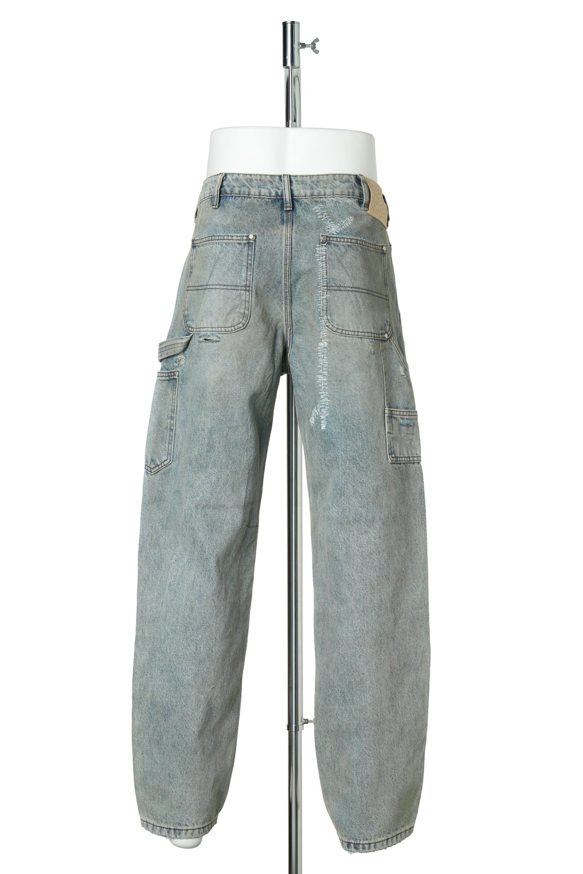 HENCH, DOUBLE KNEE PANTS / LIGHT WASH