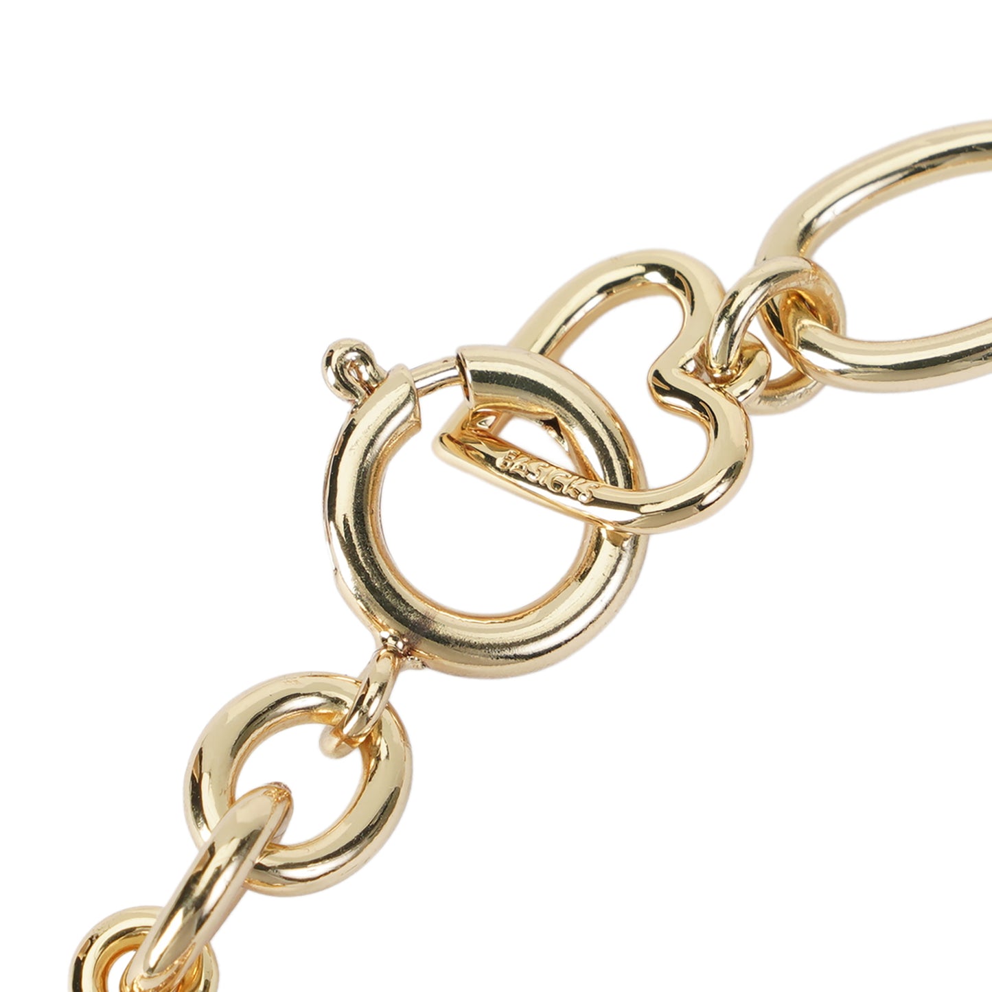 GOLD HEART MEGA NECKLACE / GOLD