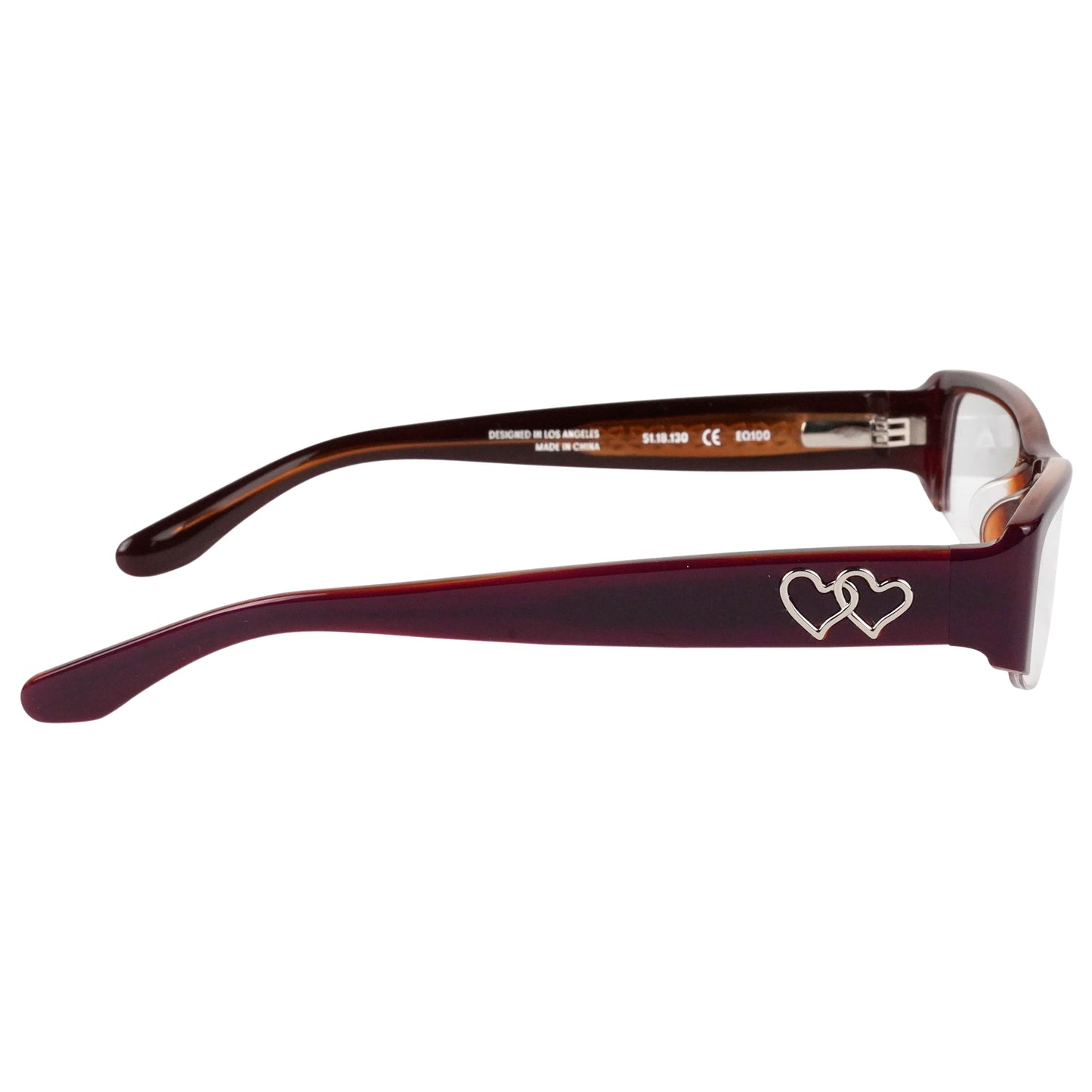 EQ100 / DARK PINK & CLEAR LENS 33