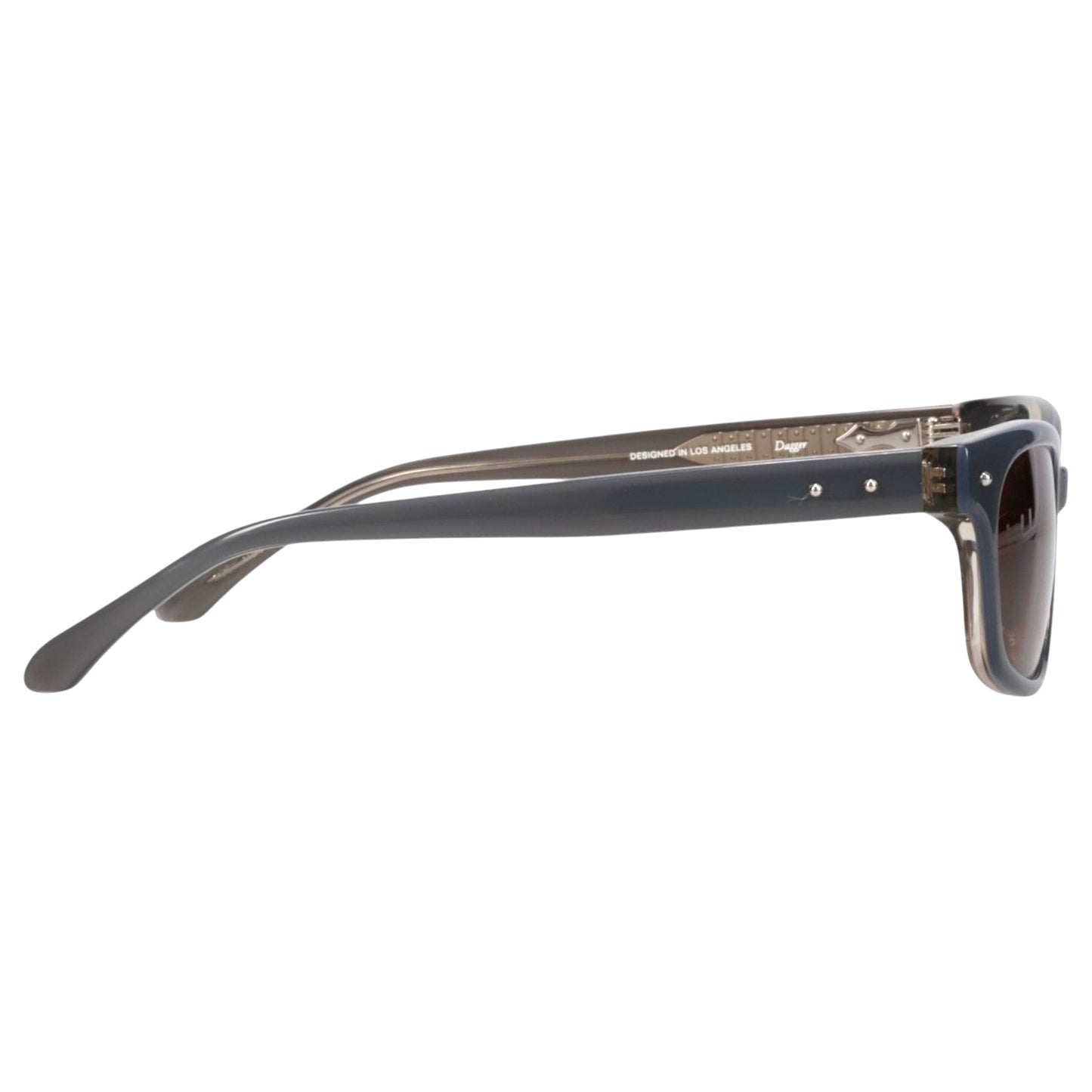 DAGGER / LAYERED SILVER & BROWN LENS