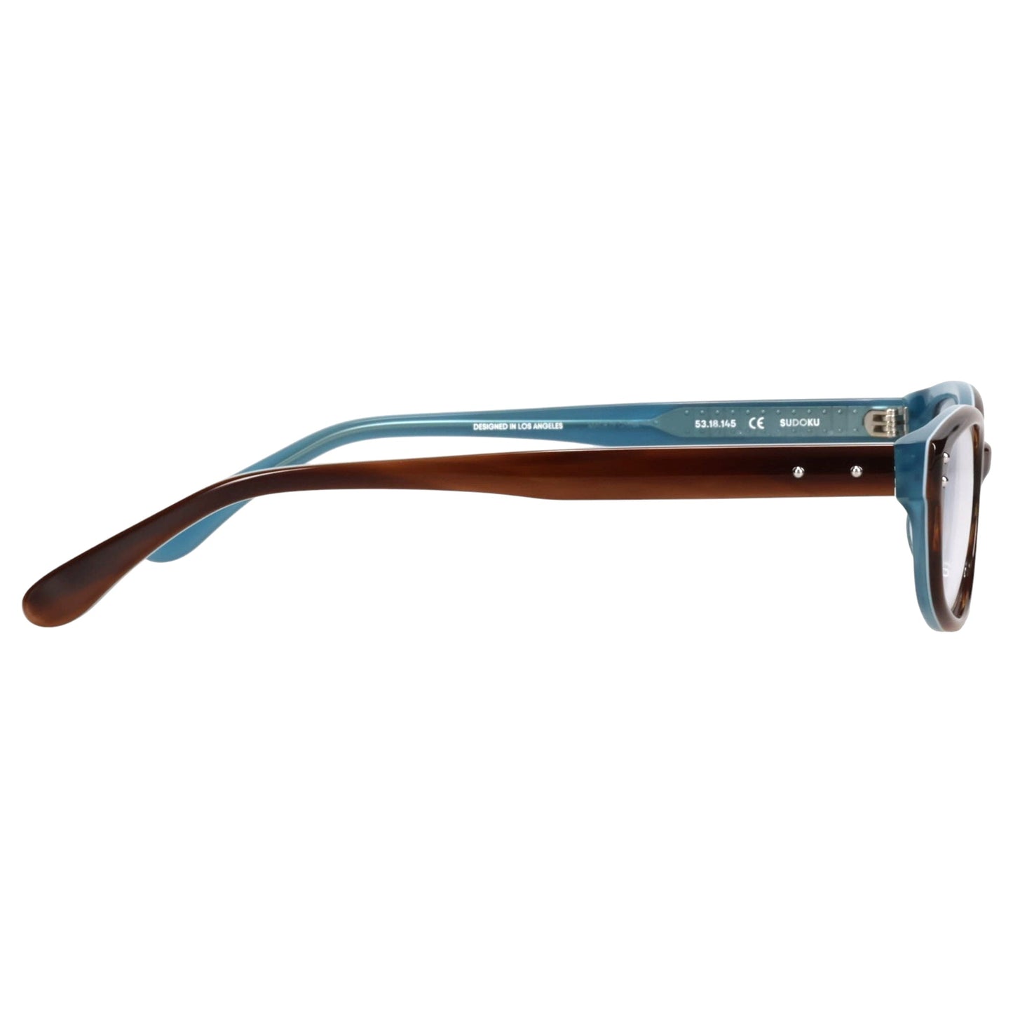SUDOKU / LAYERED TEAL DEMI & CLEAR LENS