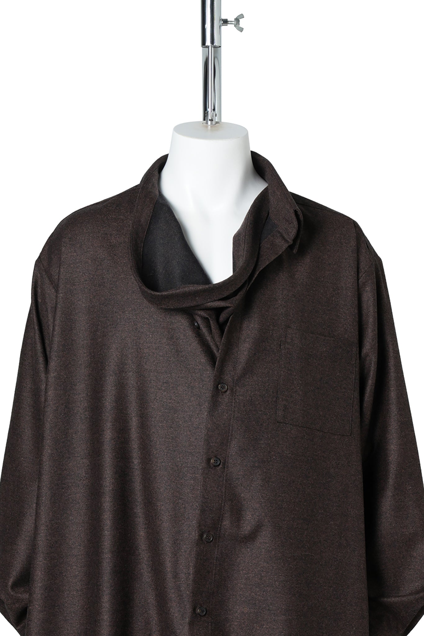 NECKERCHIEFDRESS / BLS063:BROWN MELANGE