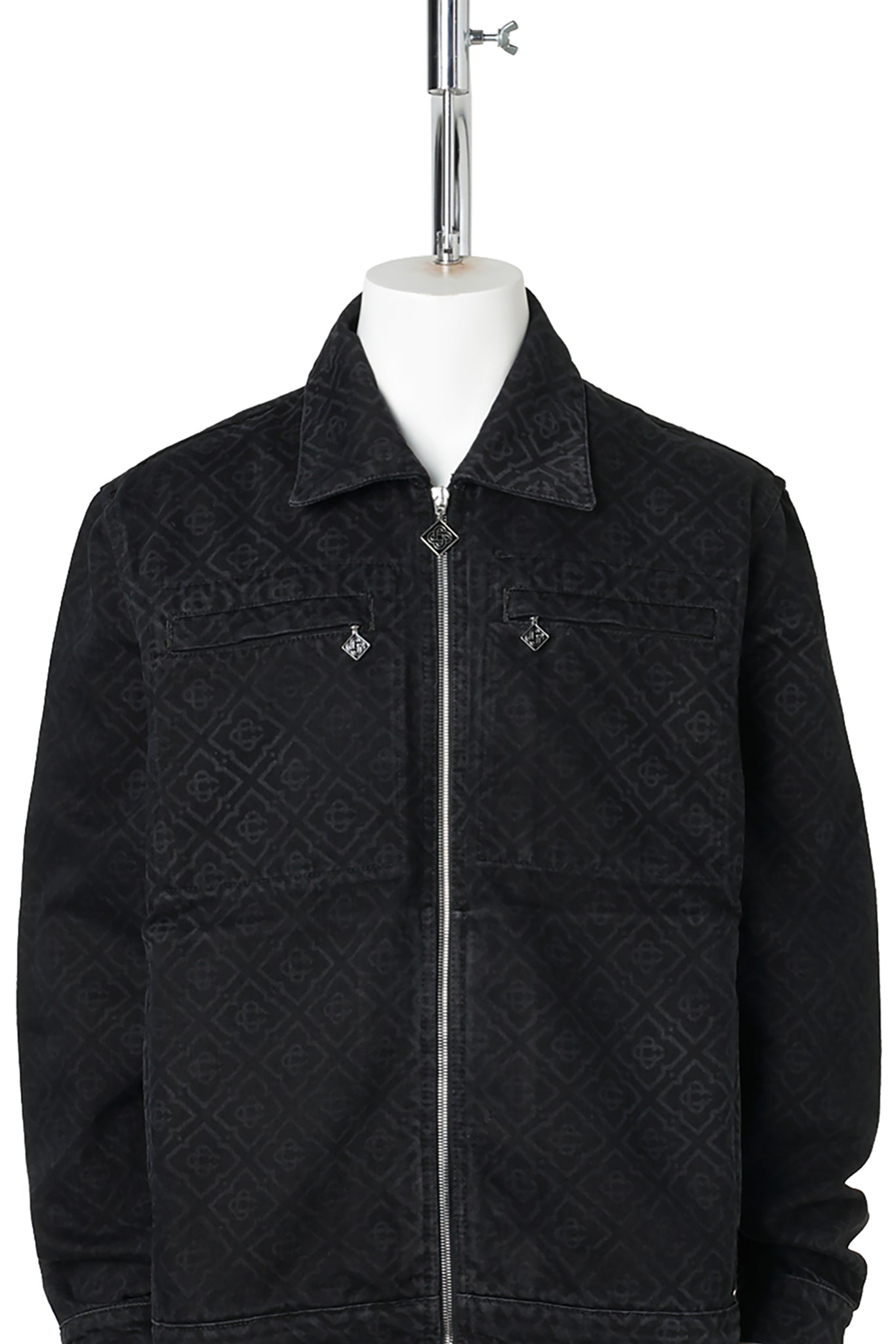 BLACK MONOGRAM JACKET / CSB001:BLACK