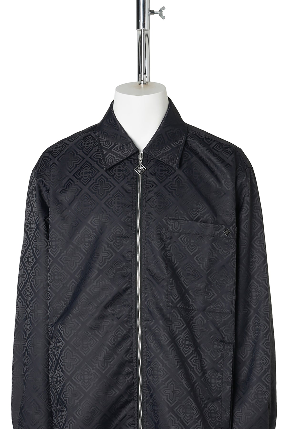 OVERSIZED ZIP SHIRT / CSB229:BLACK RADIATING MONOGRAM