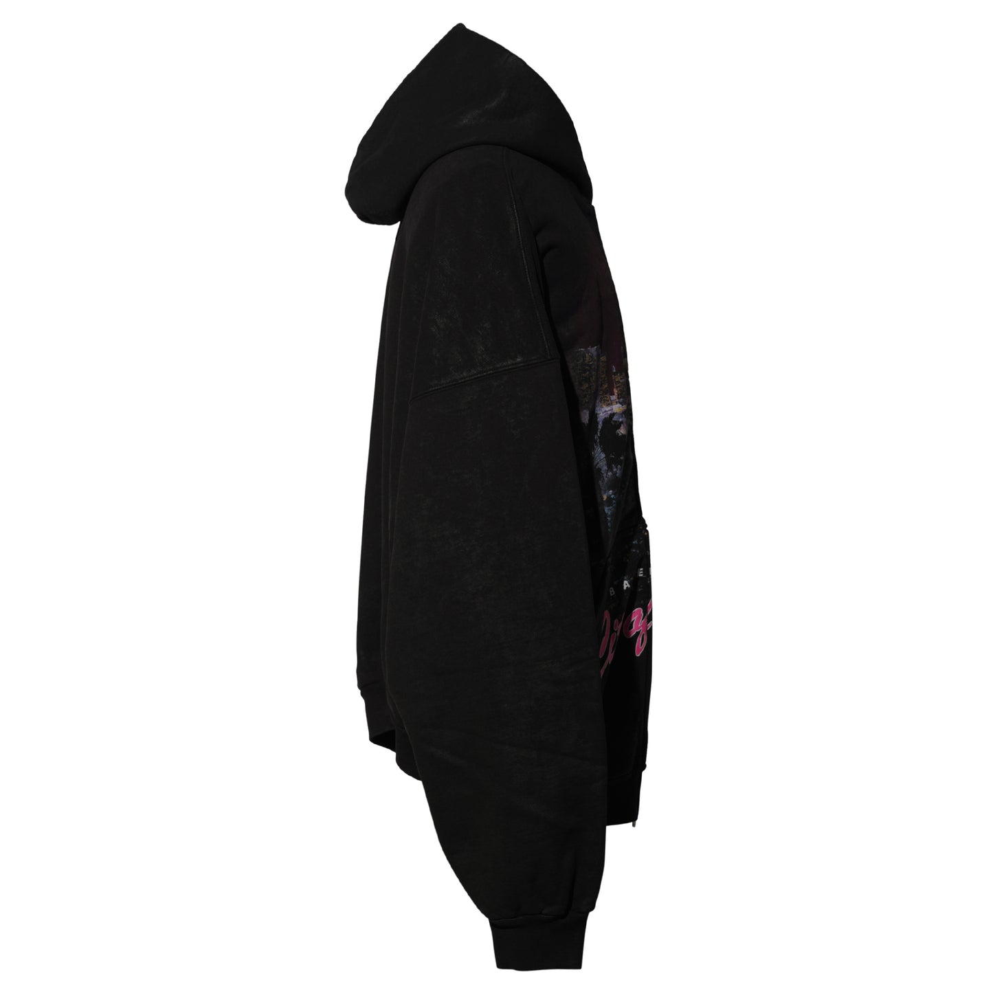 OUTERWEAR ZIP-UP HOODIE / 1041:FADED WASHED BLACK