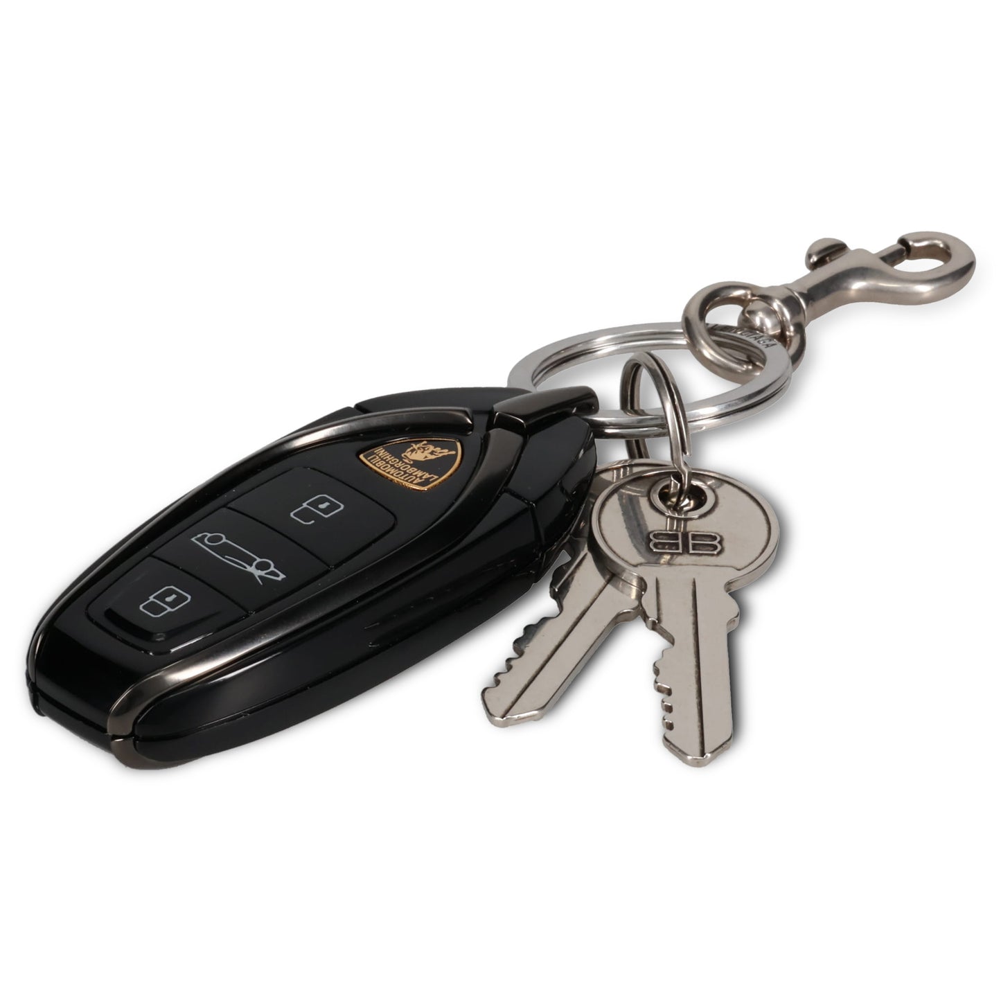 BAL x L CAR KEY CHARM / 8860:SILVER/BLACK
