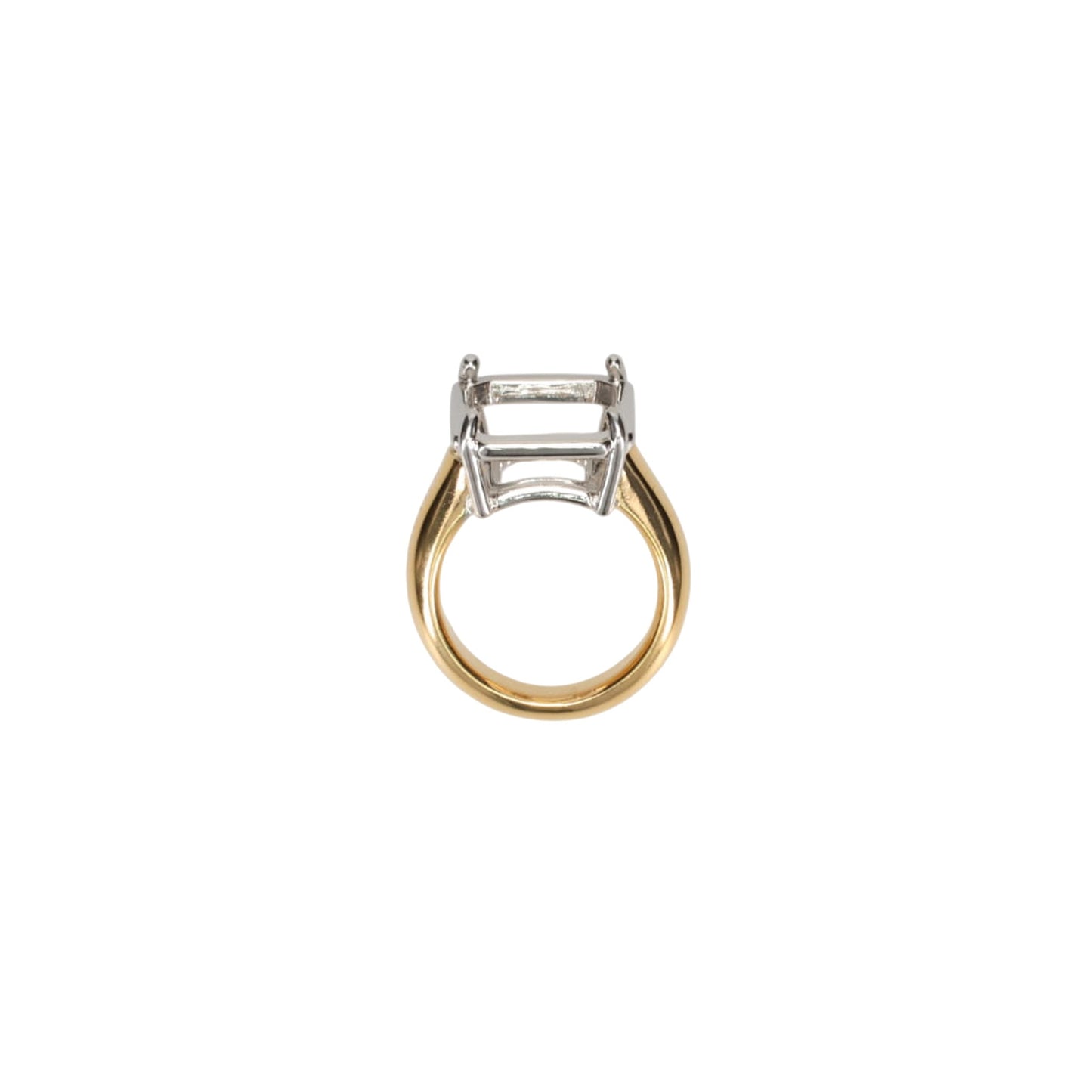 FRAME SQUARE RING / 8353:SH SILVER/SH GOLD