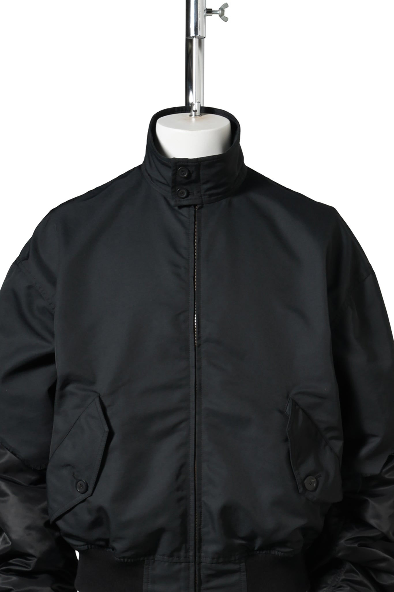 HYBRID HARRINGTON JACKET / 1000:BLACK