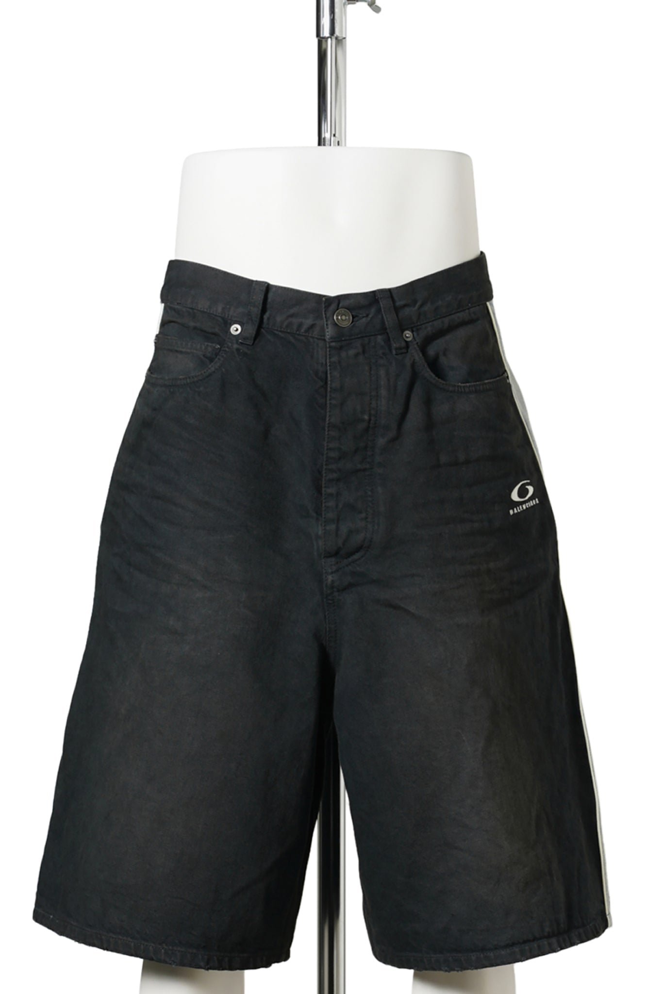 SHORTS WITH PIPING DETAILS / 2279:DARK BROWN/BLACK