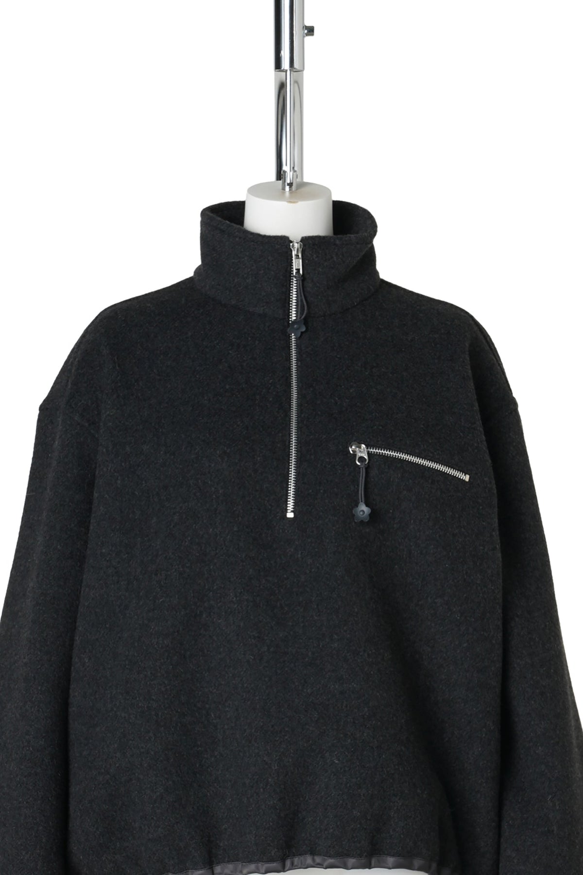 CBFREDERIK HALF-ZIP JACKET / CHARCOAL GREY