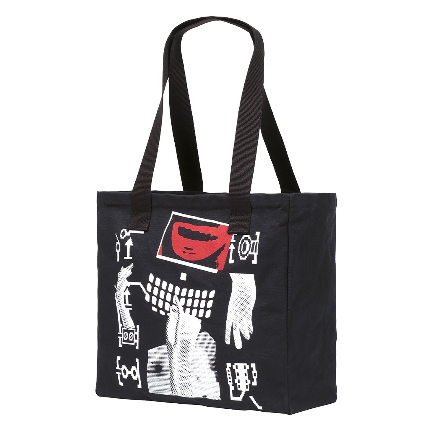 LIPS DISPLAY TOTE BAG / BLACK