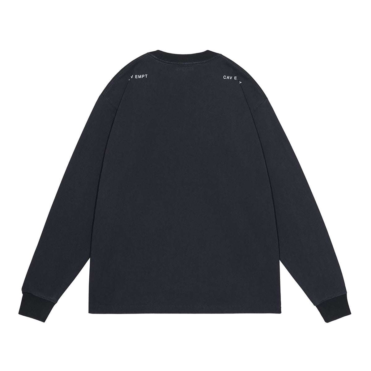 WASHED AS MERE REALITY LONG SLEEVE T / BLACK