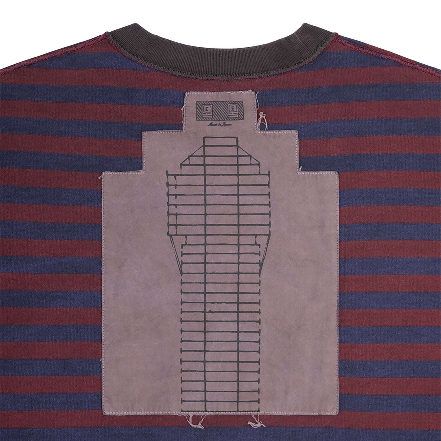 OVERDYE SYRIPE LONG SLEEVE / BROWN